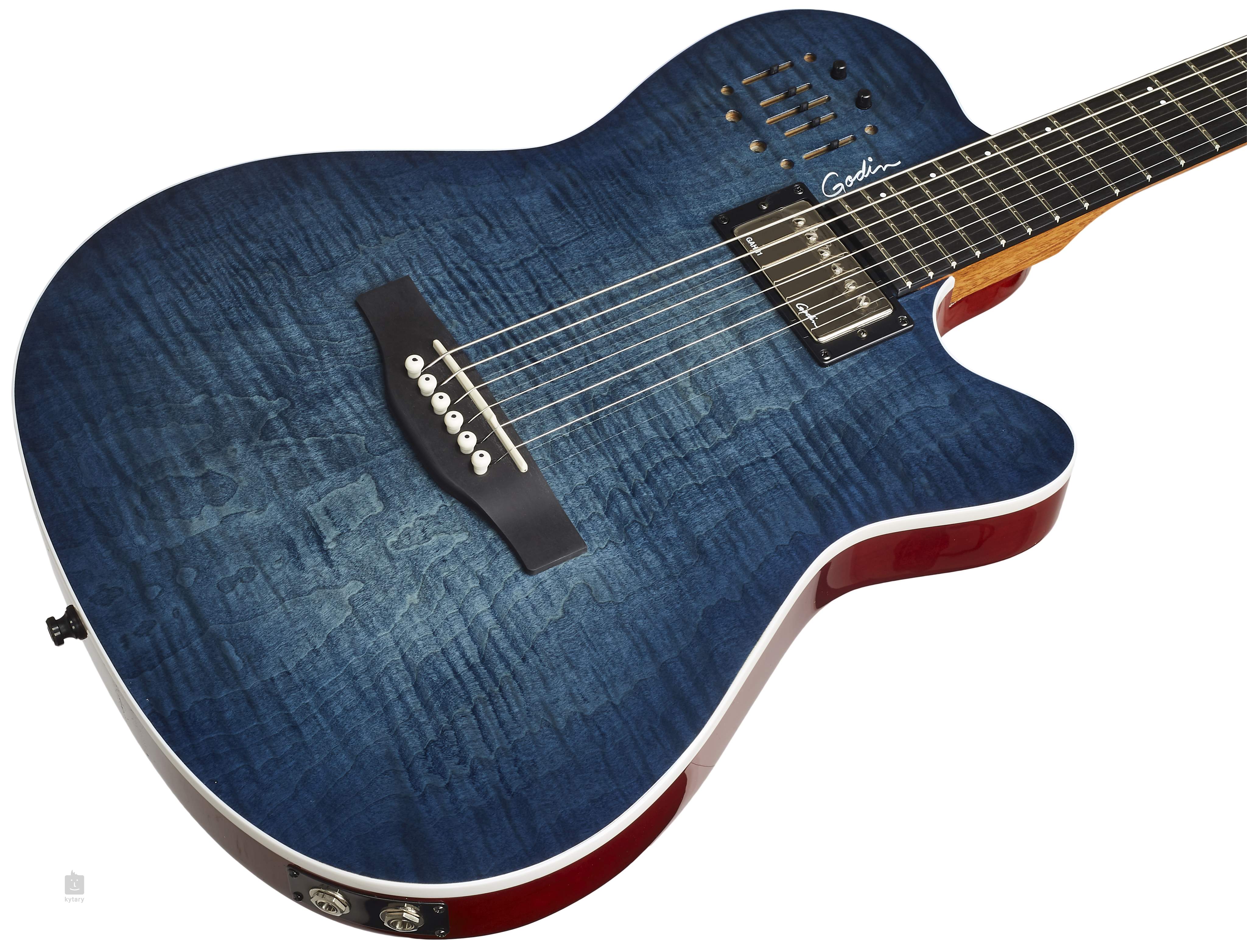 godin a6 blue