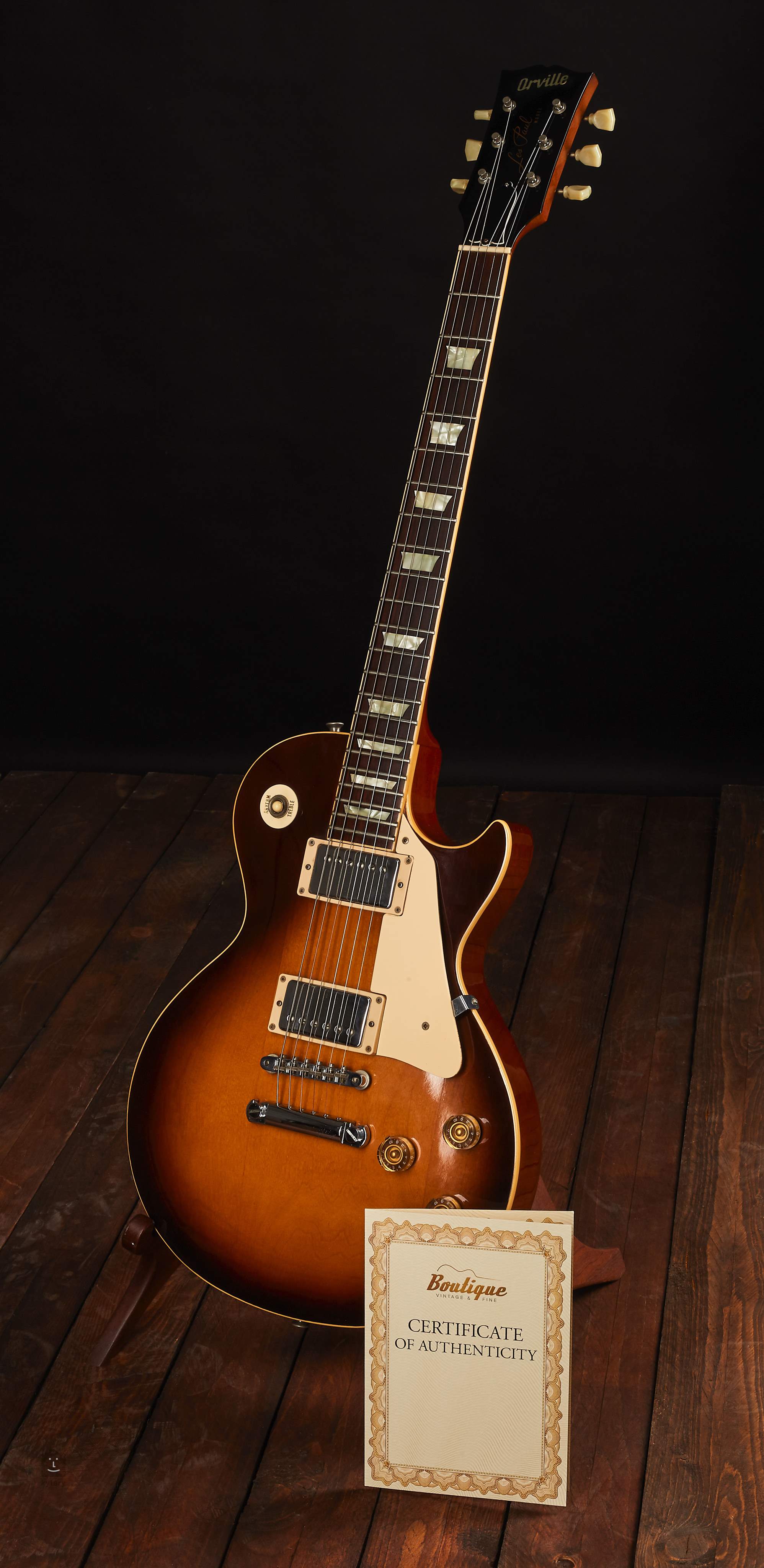 ORVILLE 1990 Les Paul Standard Tobacco Burst