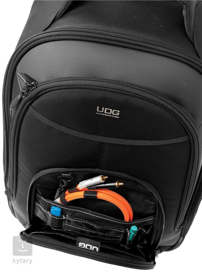 black transport backpack