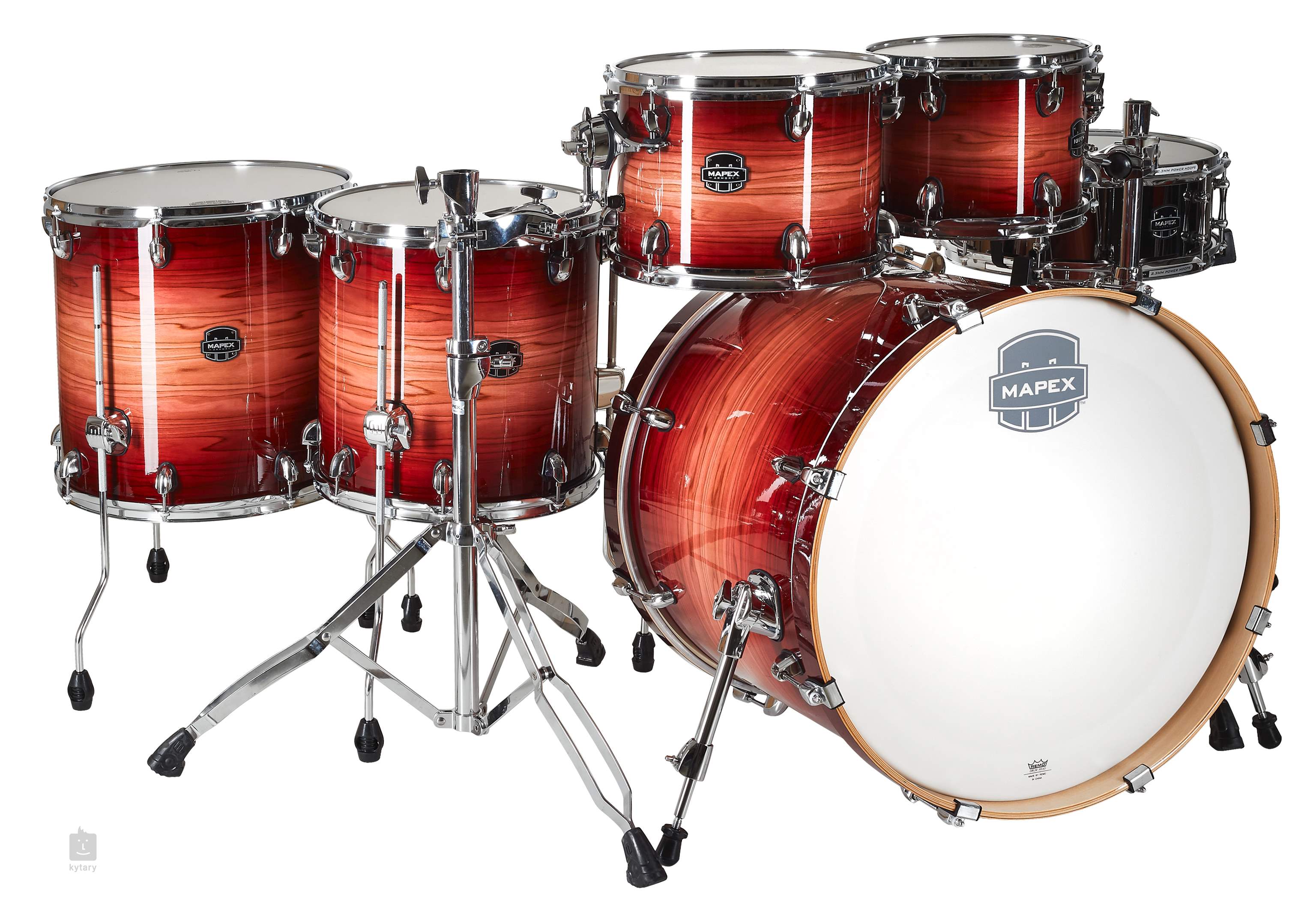 Krankzinnigheid Leonardoda Cater MAPEX Armory Redwood Burst AR628S Drum Kit