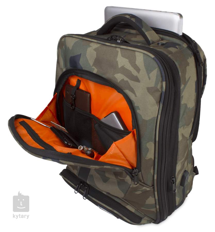 orange camo backpack