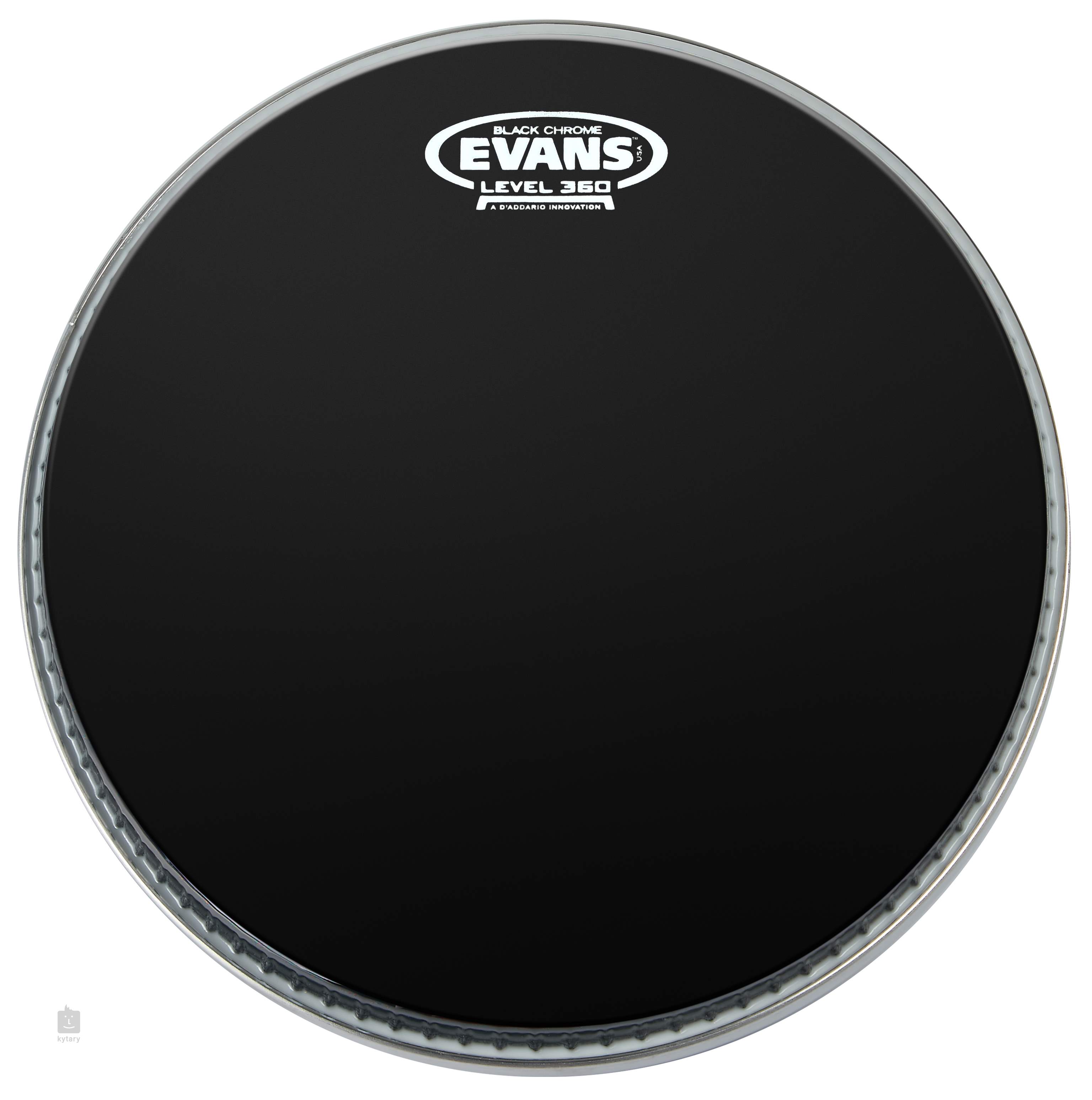 EVANS 8" Black Chrome Tom Drum Head
