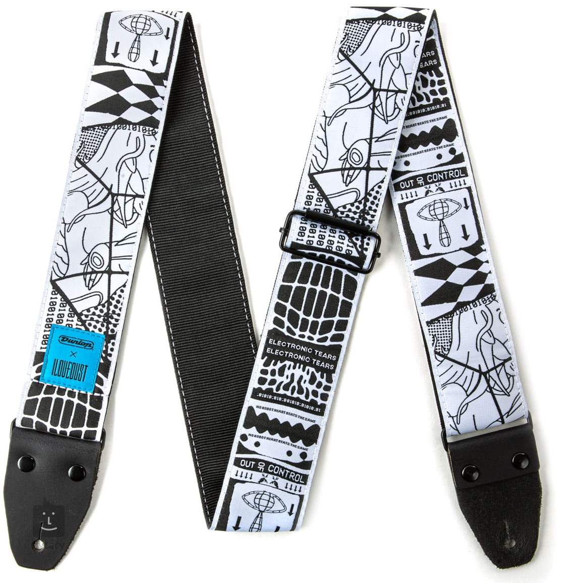 DUNLOP I Love Dust Electronic Tears Guitar Strap | Kytary.ie