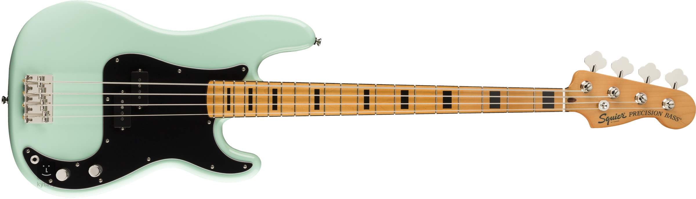 squier precision bass surf green