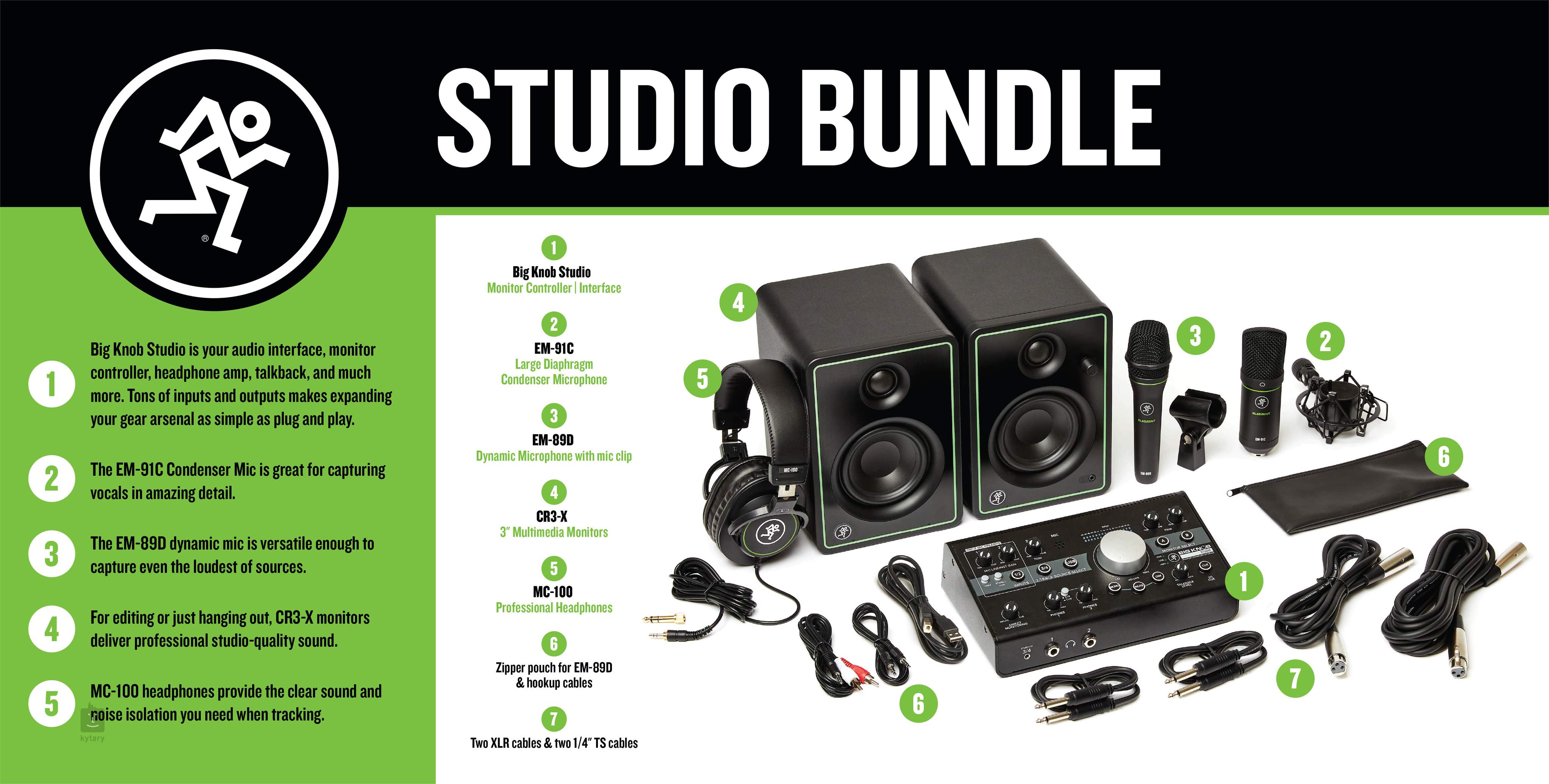 MACKIE Studio Bundle (opened) Home Recording Package