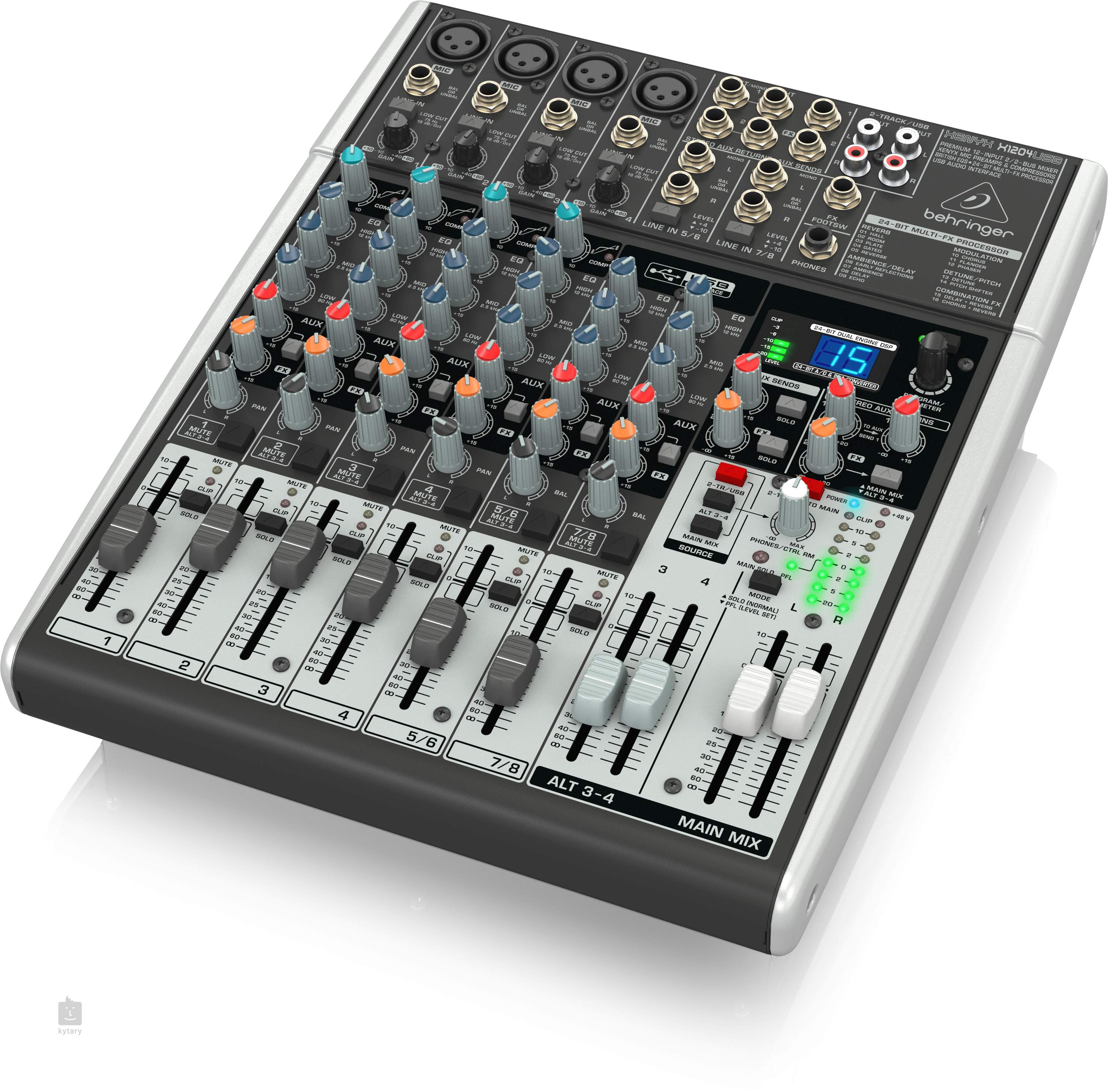 behringer xenyx x1204usb usb audio mixer