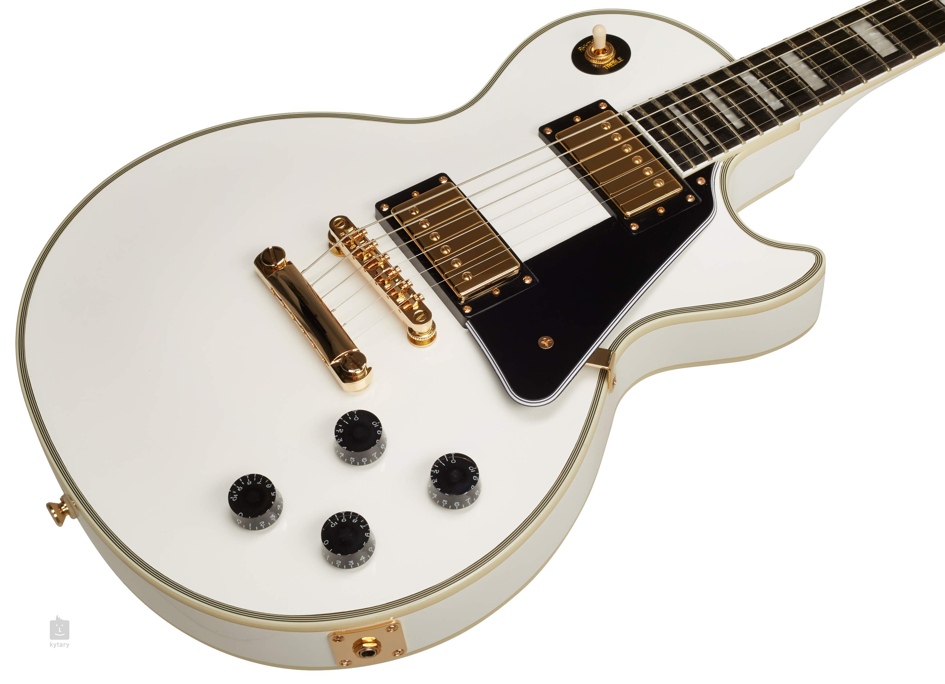 Custom Shop Les Paul Custom - alpine white Single cut electric guitar Gibson