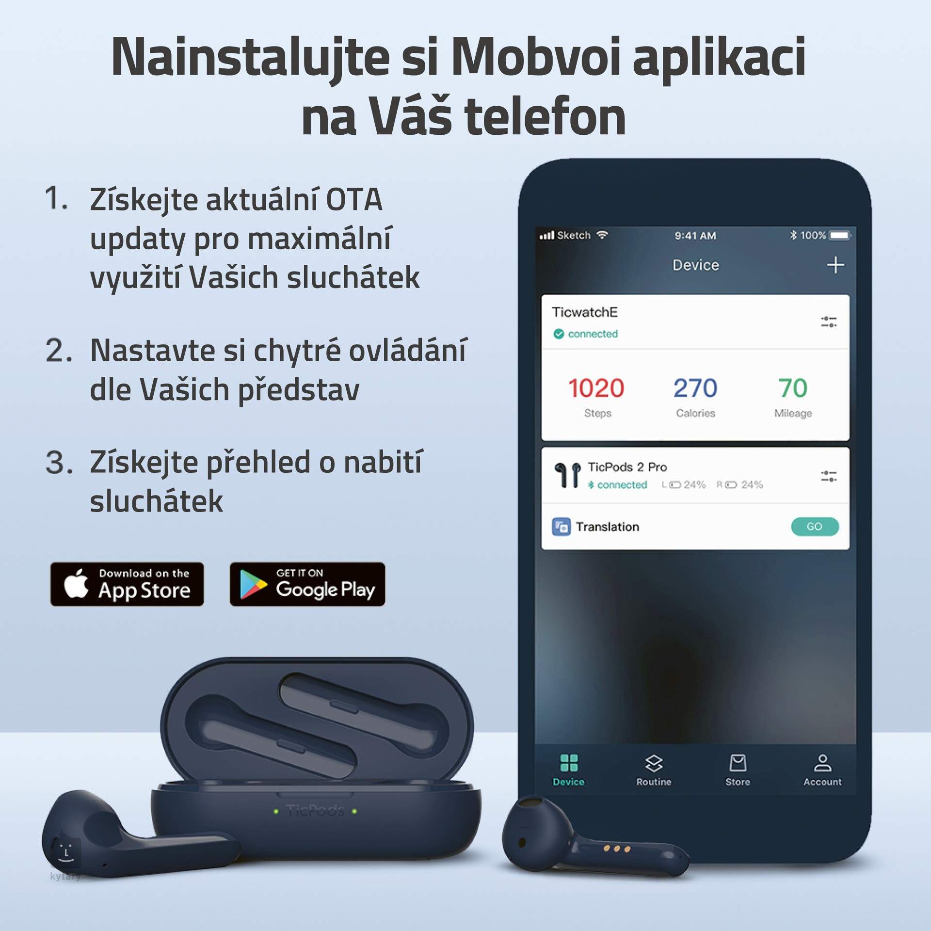 MOBVOI TicPods 2 Pro Navy