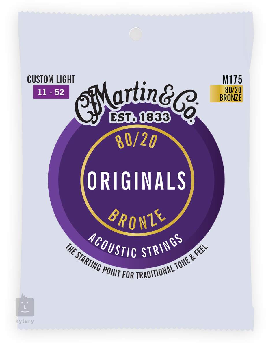 martin custom light acoustic guitar strings