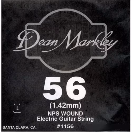 DEAN MARKLEY 1156 Nickel Steel Single .056 Electric Guitar String