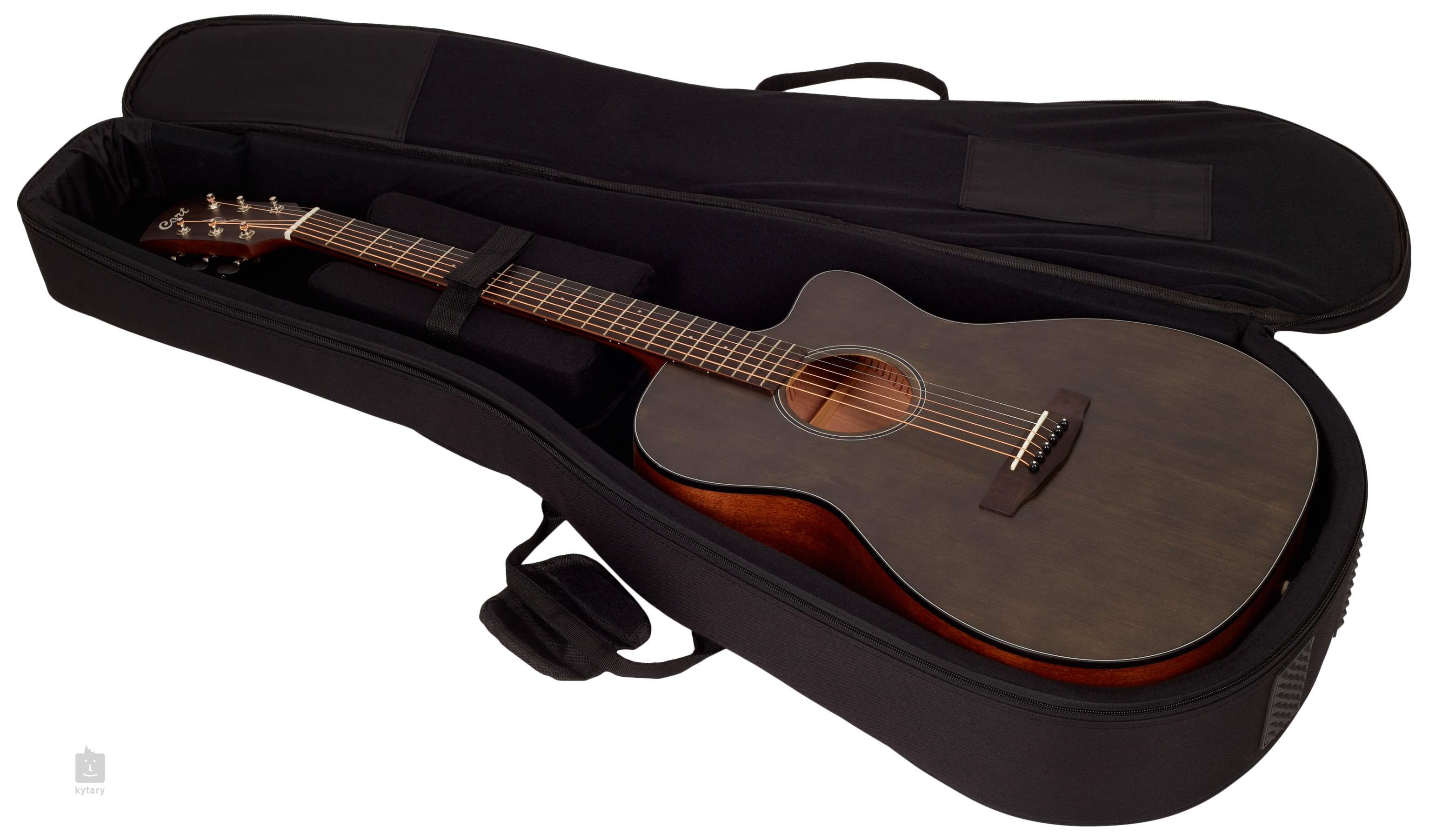 Open acoustic with electro cort case, core-oc om mahogany Cort Core