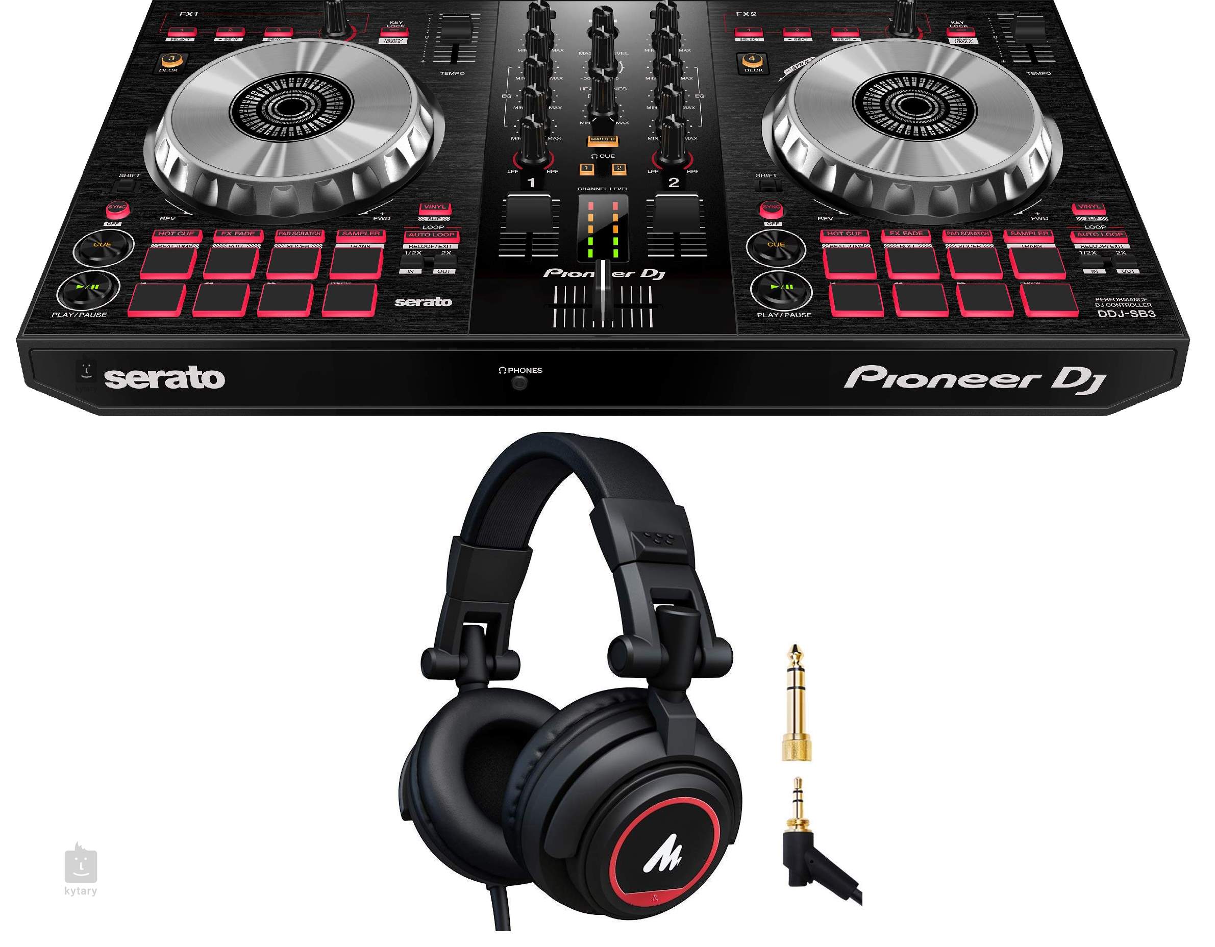 PIONEER DJ DDJ-SB3 + Headphones Package Deals | Kytary.ie