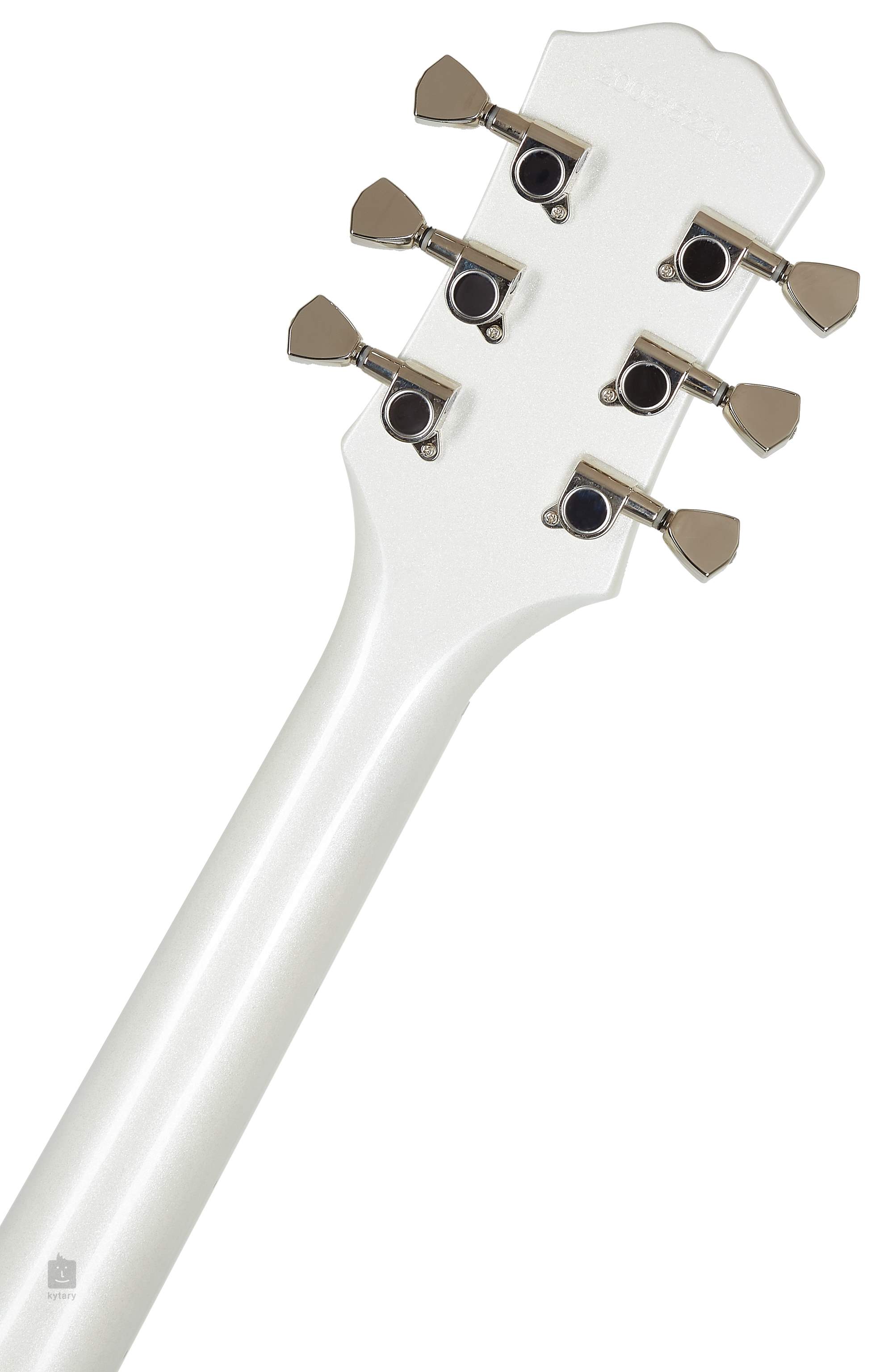 white pearl guitar