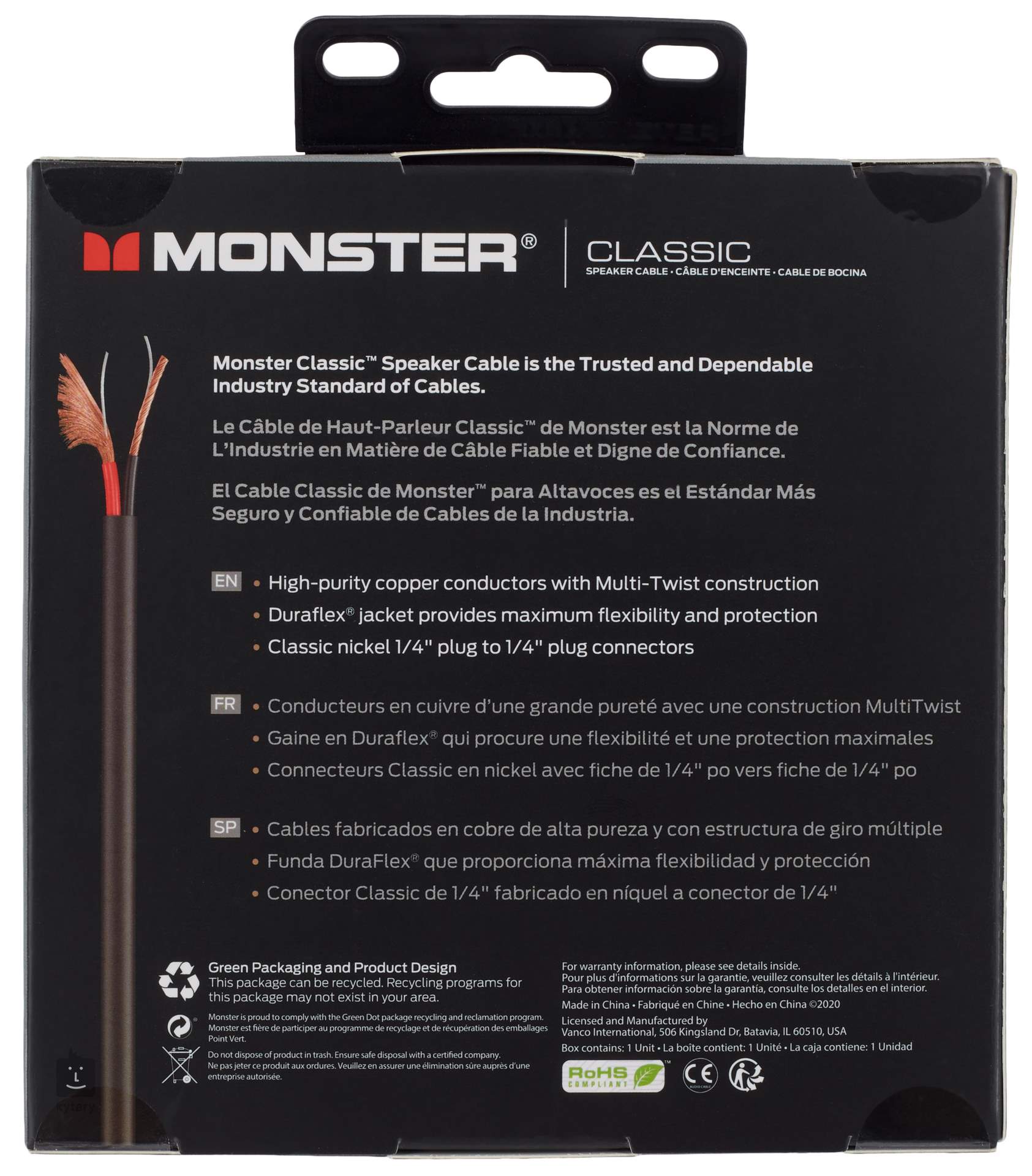 Monster Clas S 3 Speaker Cable