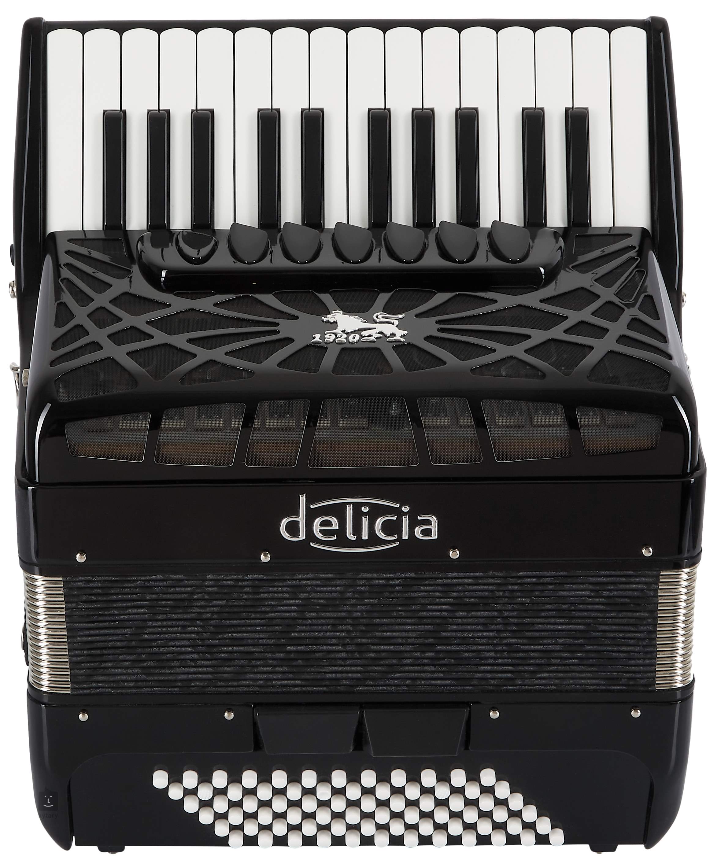 عجز سلسلة الممتازة  DELICIA Junior 72, Black Piano Accordion