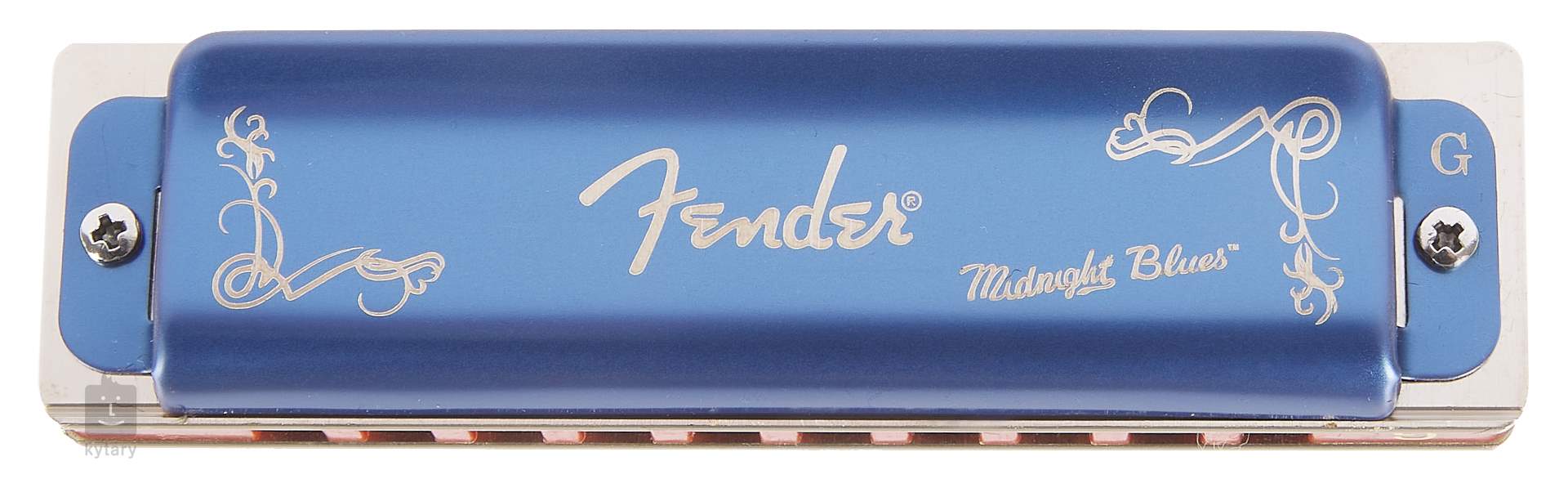 FENDER Midnight Blues Harmonica Pack of 7, with Case