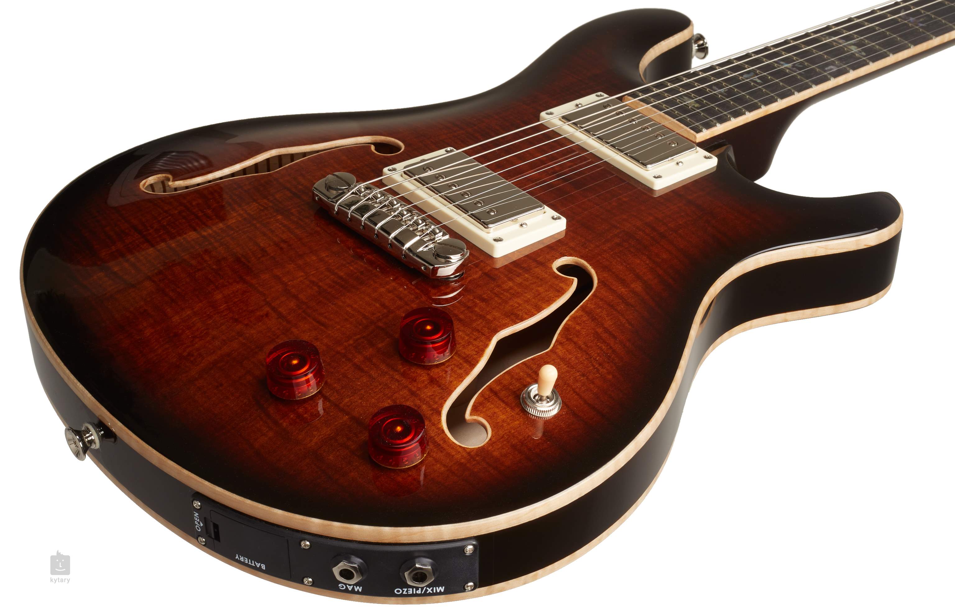 prs se hollowbody ii piezo bg