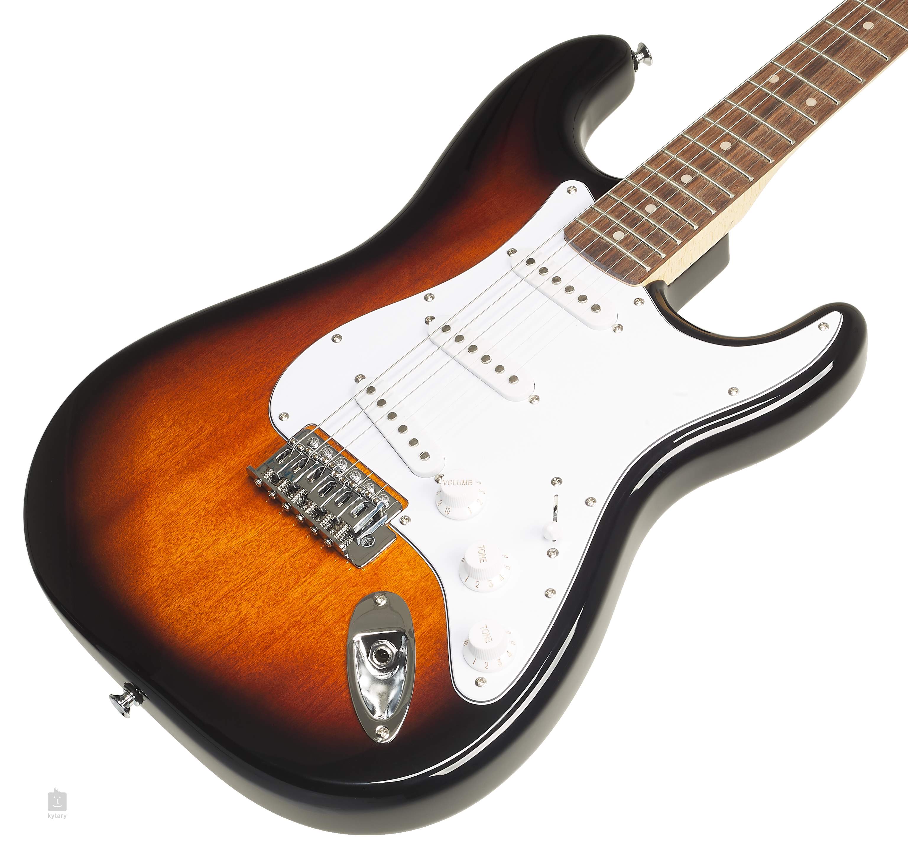 fender squier affinity stratocaster lrl brown sunburst