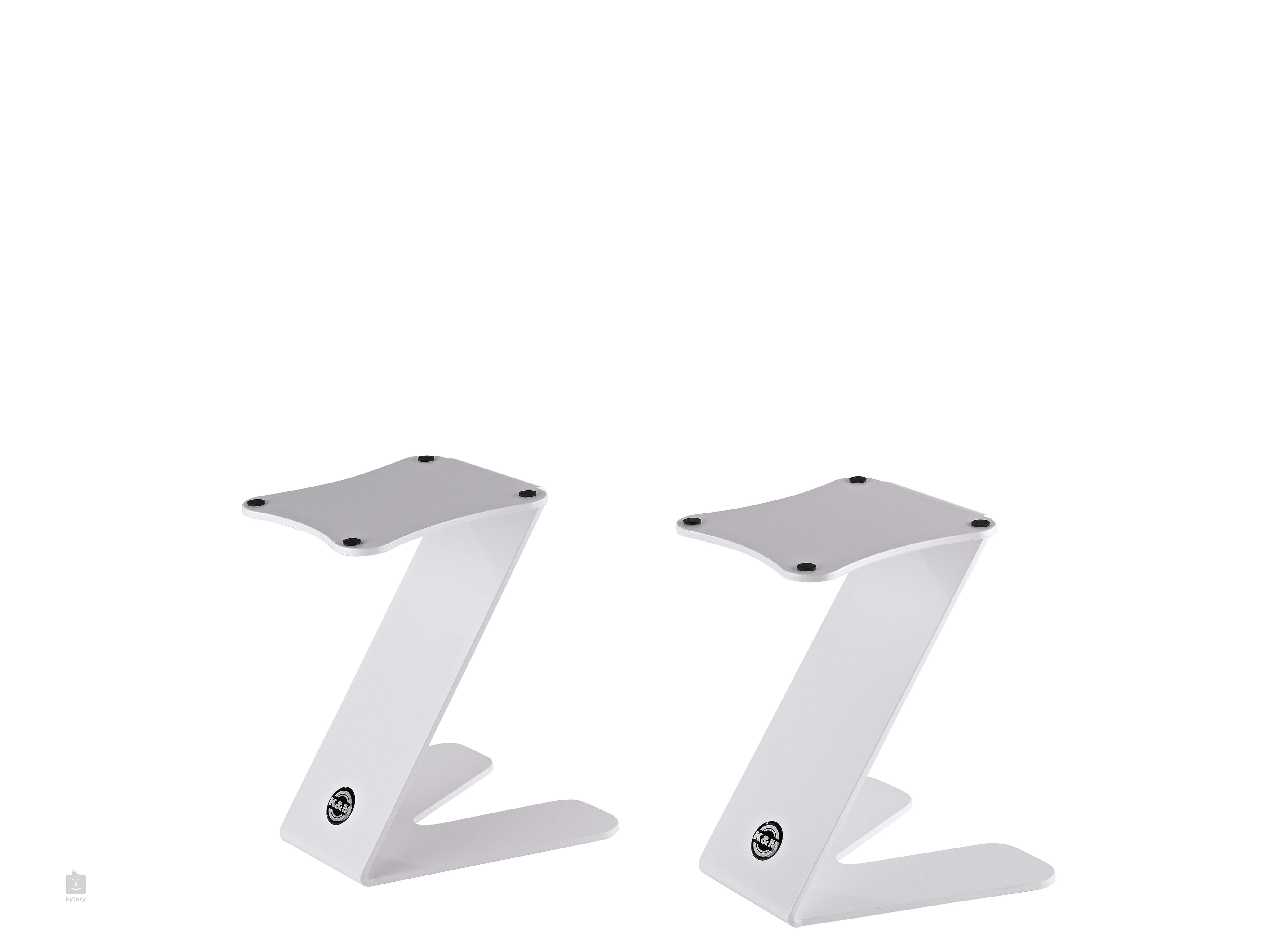 studio monitor stands white