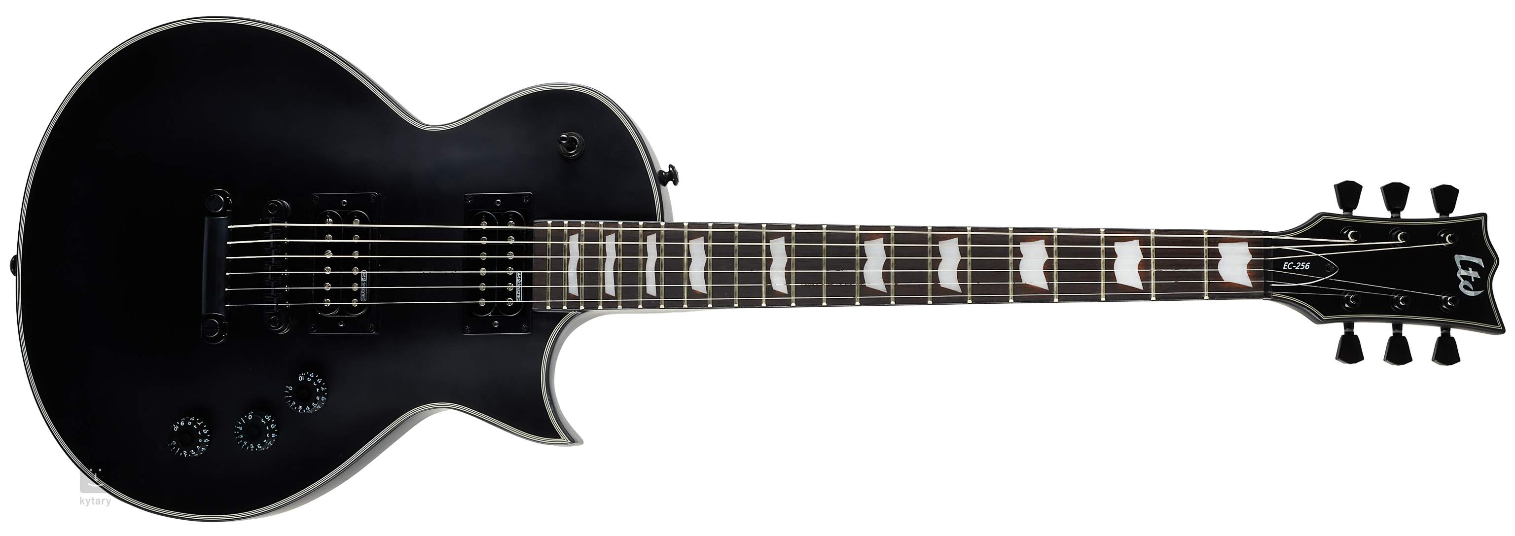 guitarra esp ltd ec 256 blks black satin