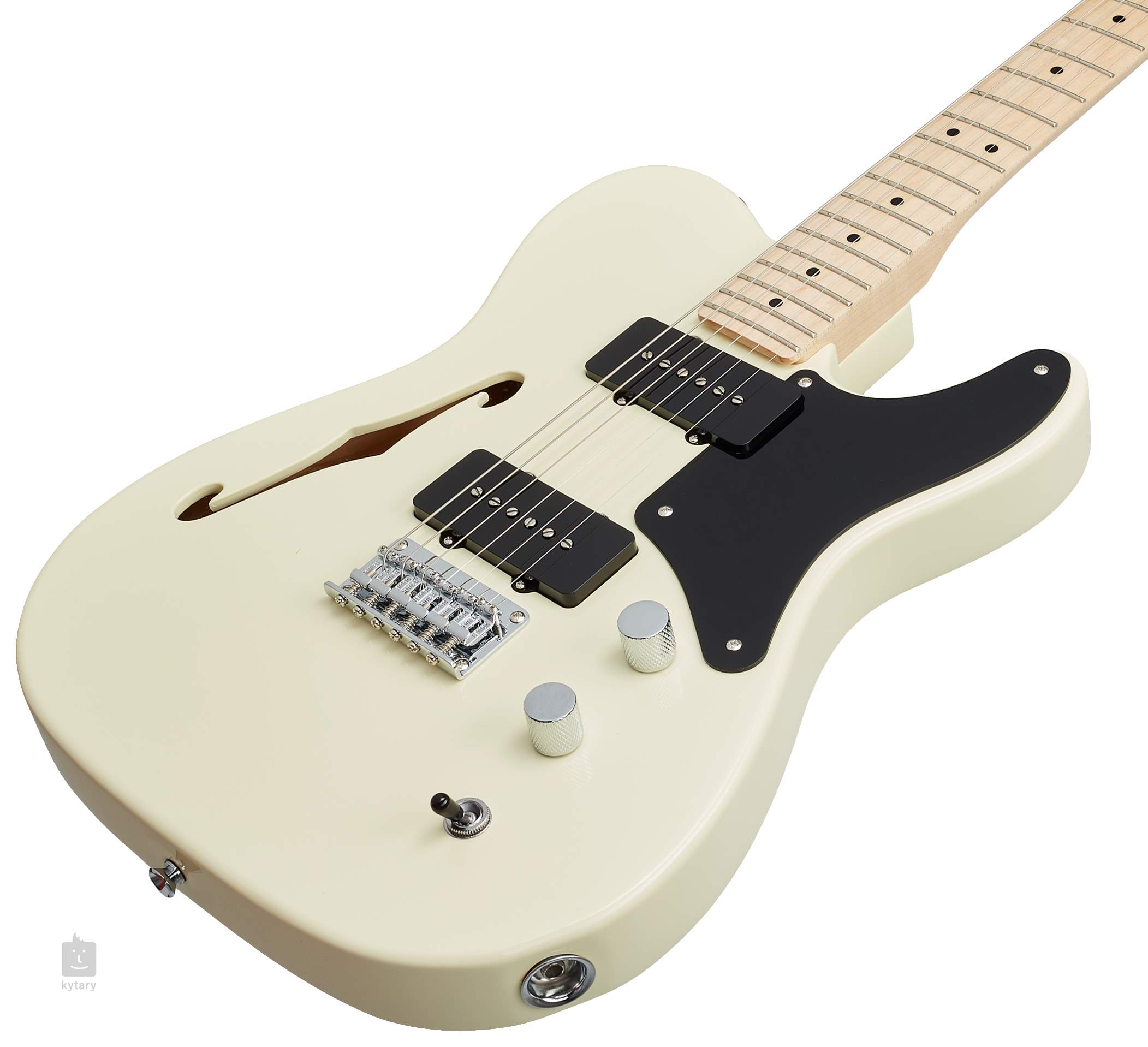 squier paranormal cabronita telecaster thinline olympic white