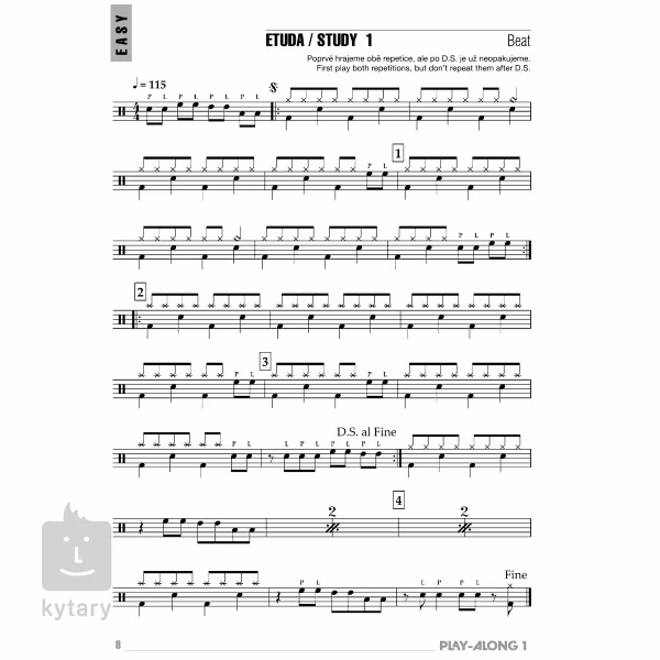 KN DRUM PLAYALONG 1 Drum Method Book Kytary.ie