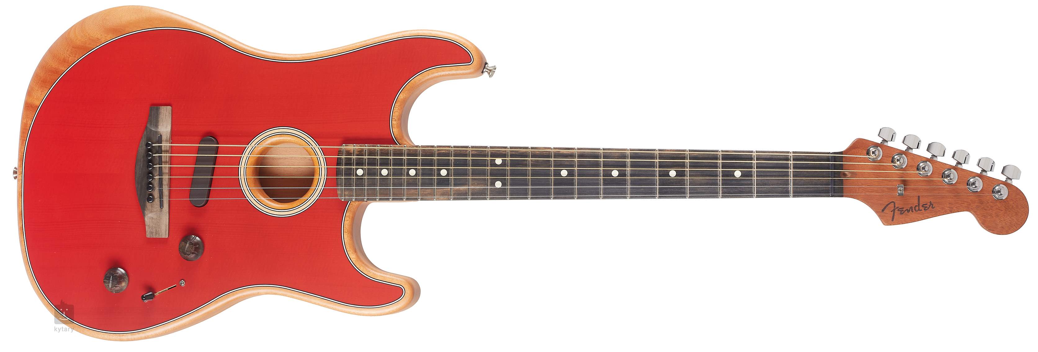 fender acoustasonic red