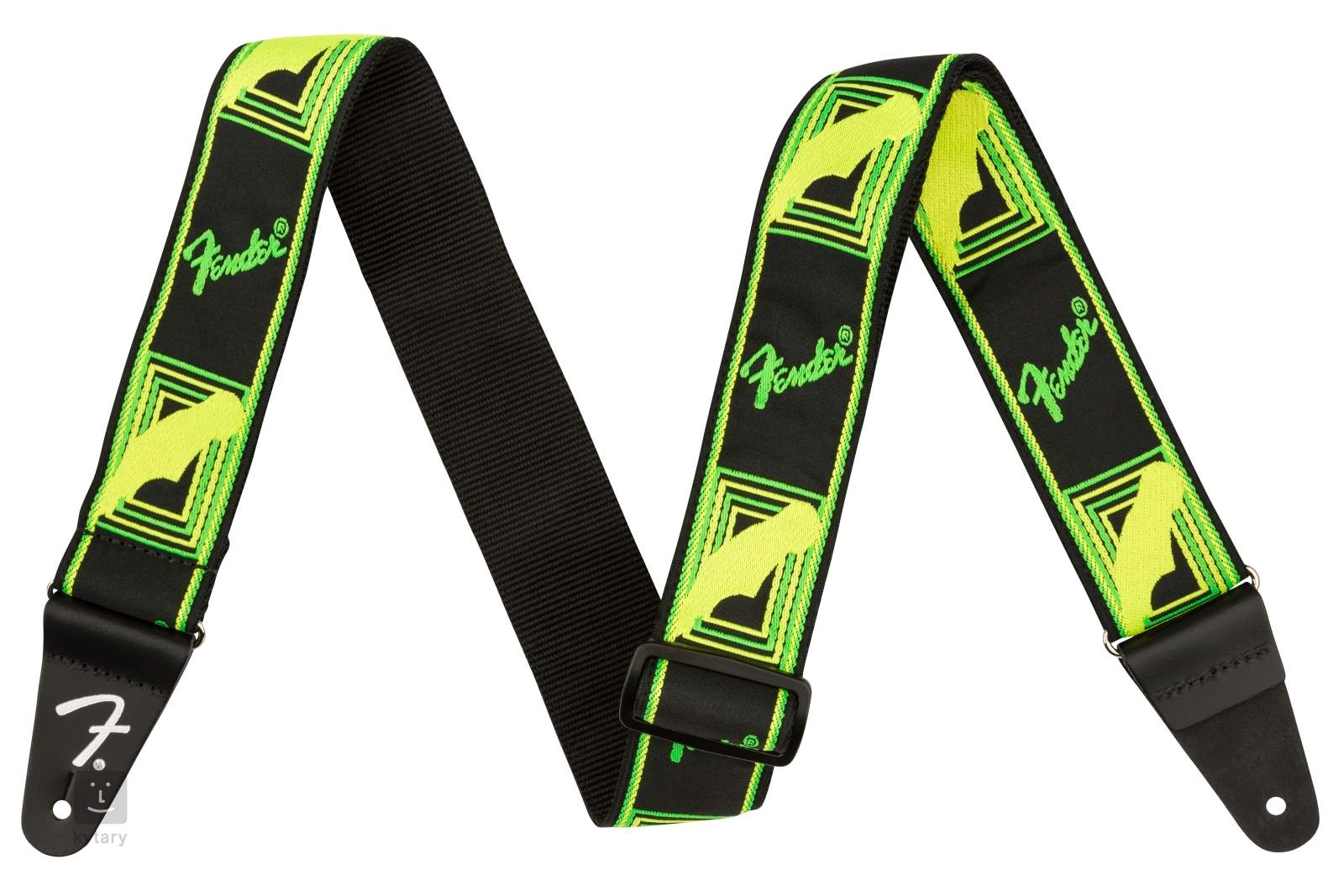 guitar strap green