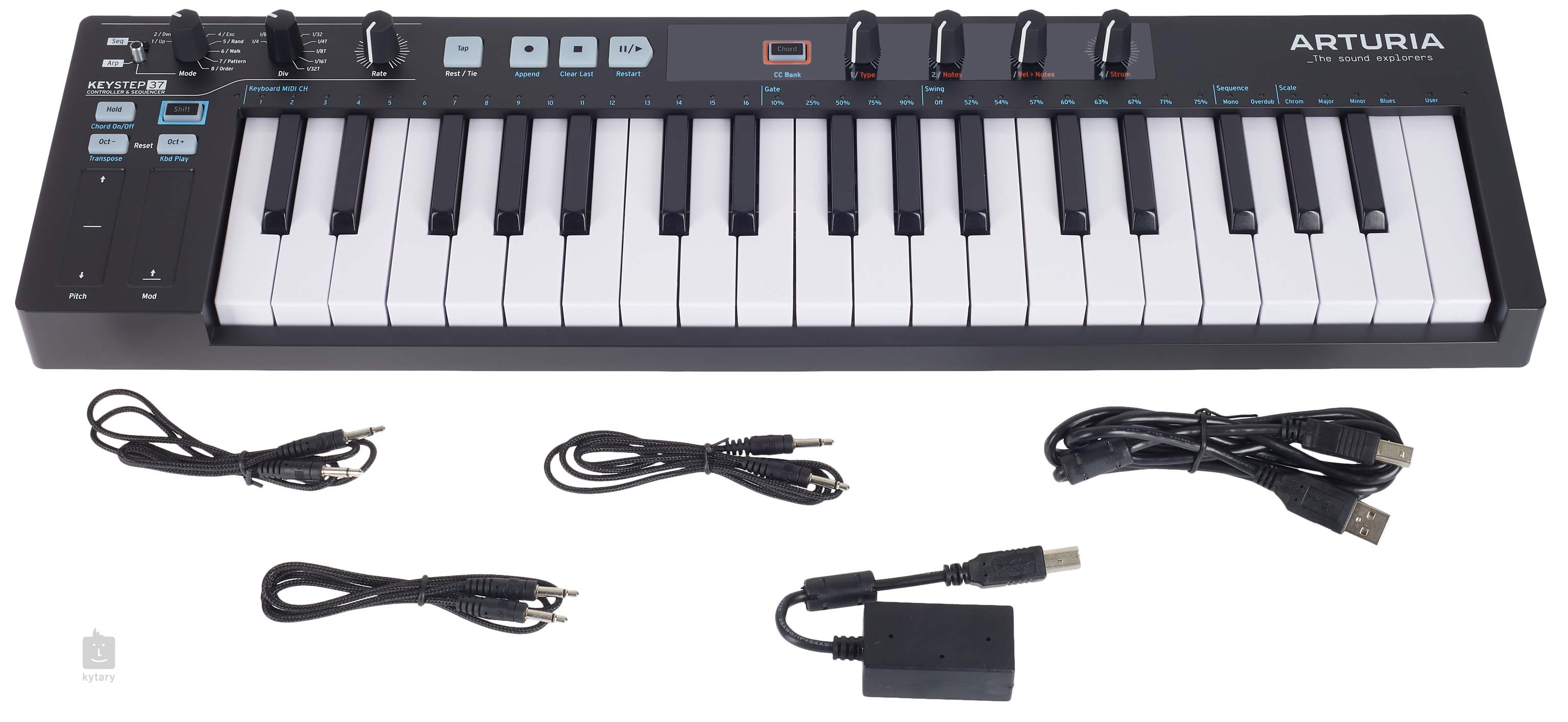 ARTURIA KeyStep 37 BK USB/MIDI Keyboard, Sequencer