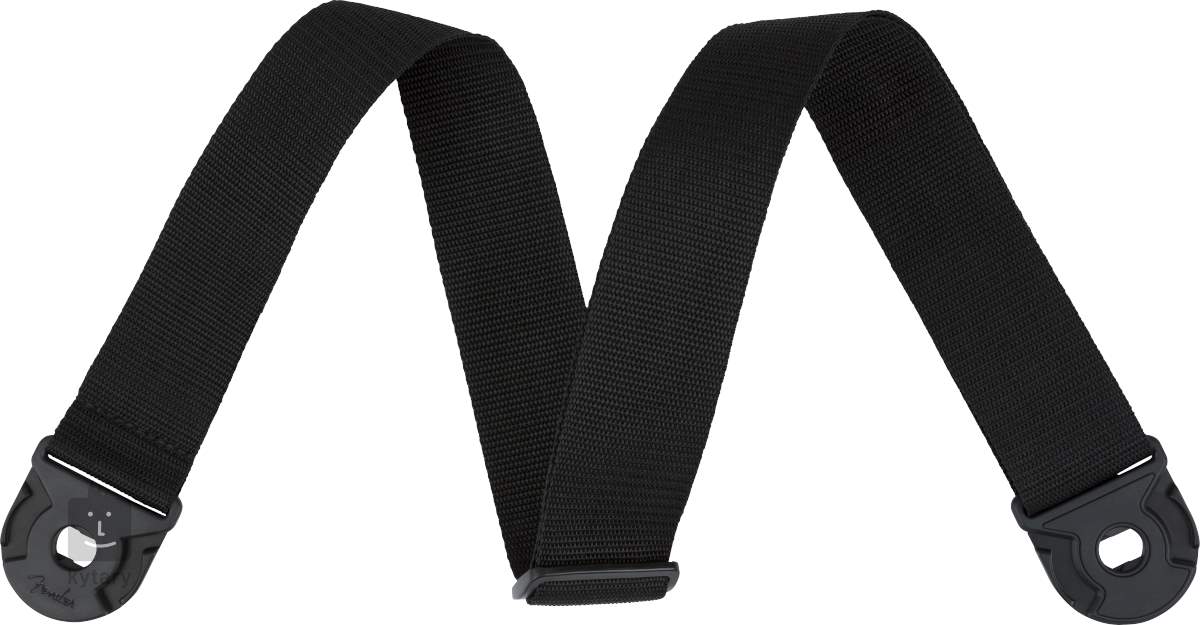 plain black guitar strap