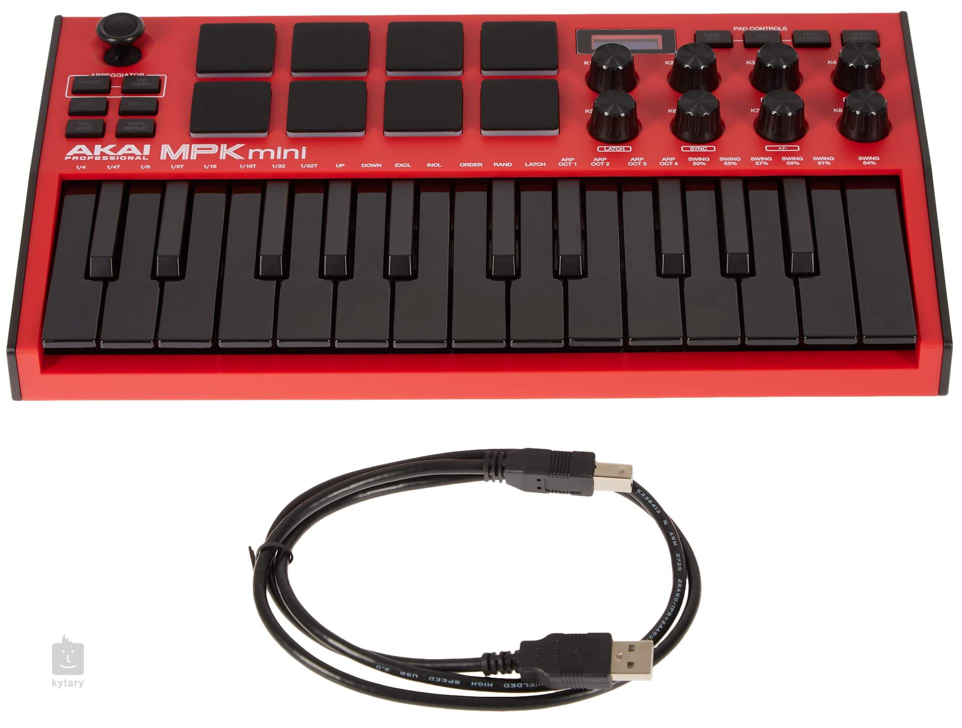 AKAI MPK mini MK3 Red USB/MIDI Keyboard