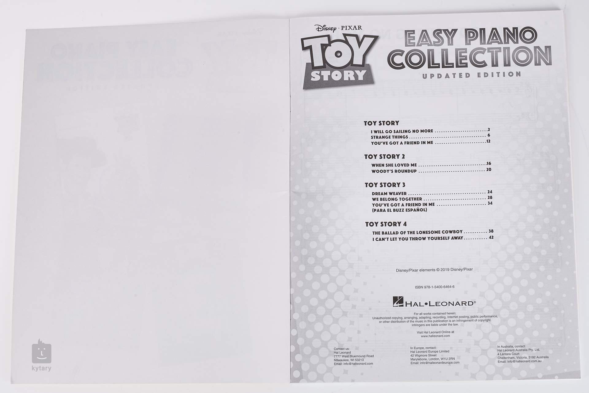 Ms Toy Story Easy Piano Collection Updated Edition Piano Sheet Music