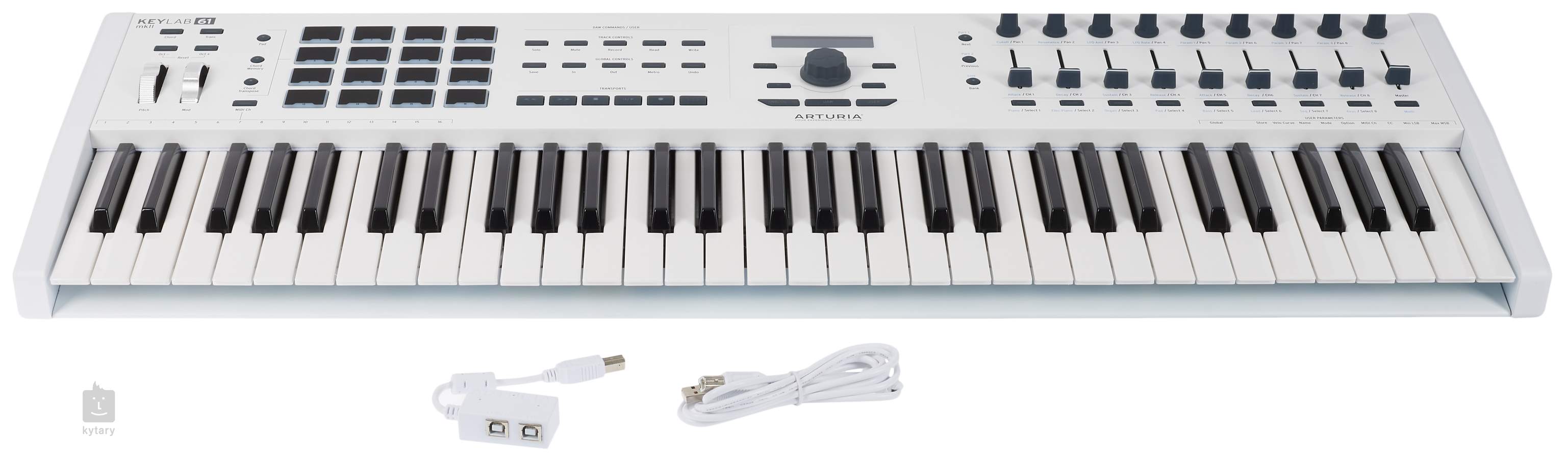 Arturia KeyLab 61 MKII Keyboard Controller White