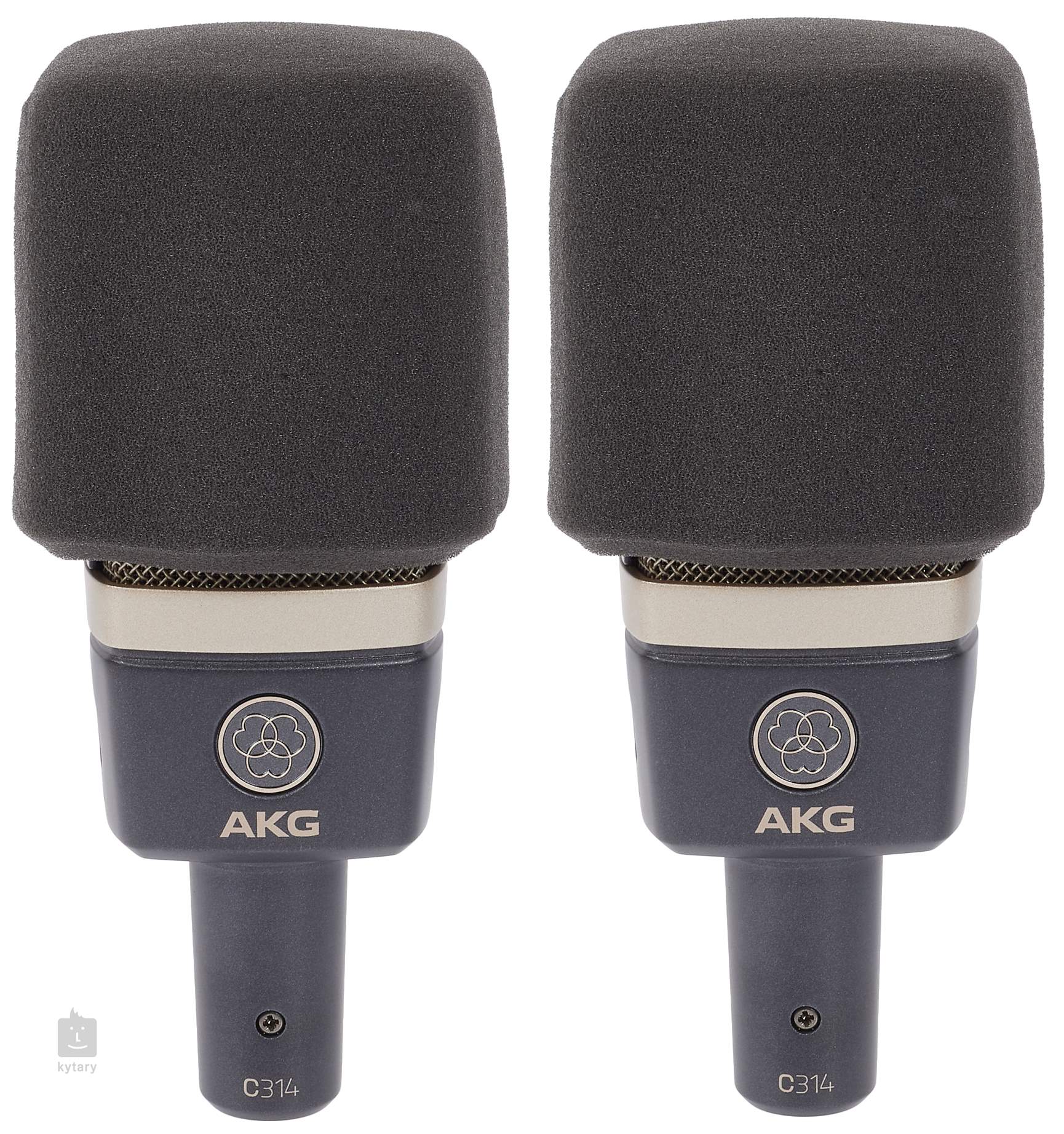 AKG C314 matched pair (opened) Condenser Microphone: Stereo Pair