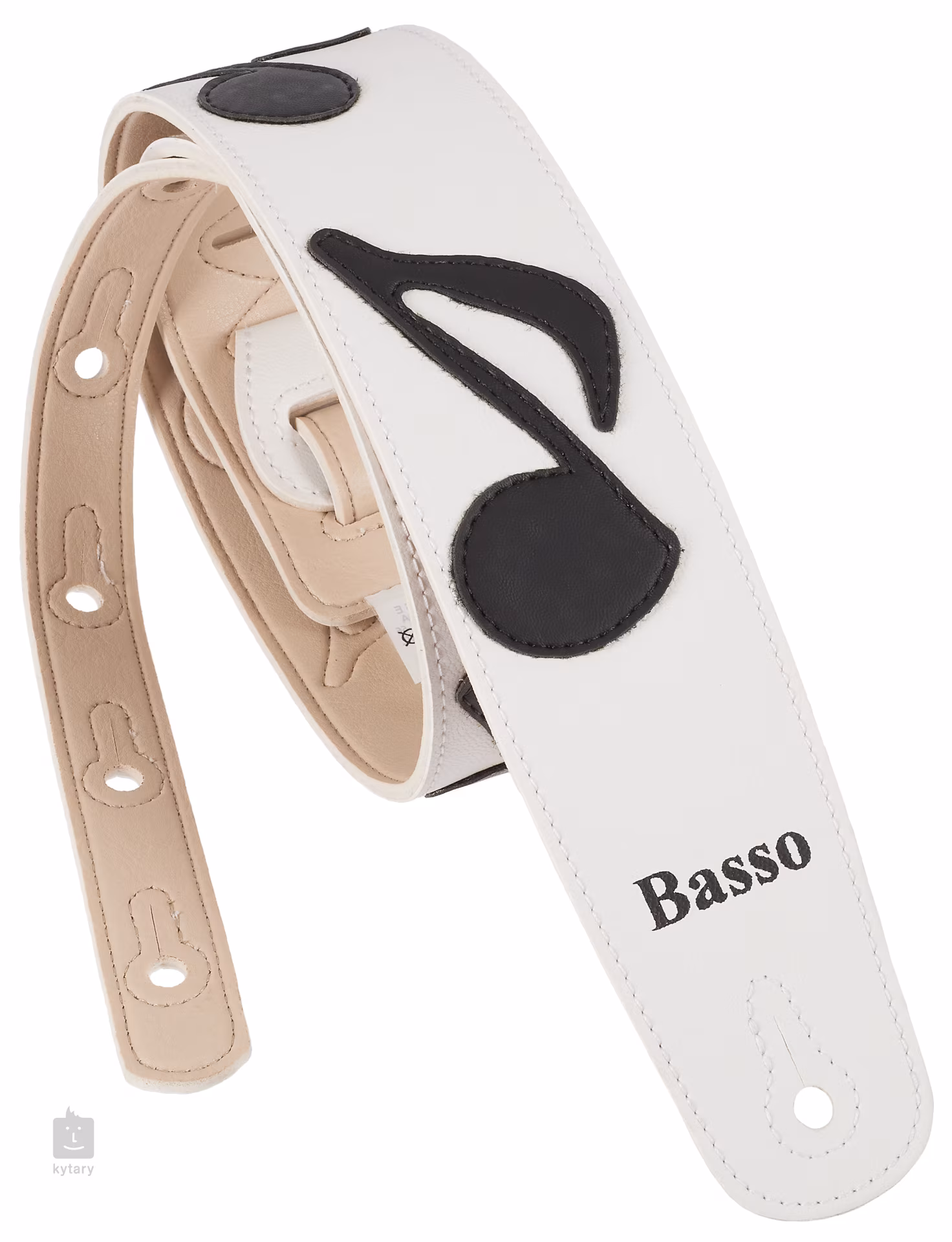 BASSO STRAPS Notes Black Guitar Strap
