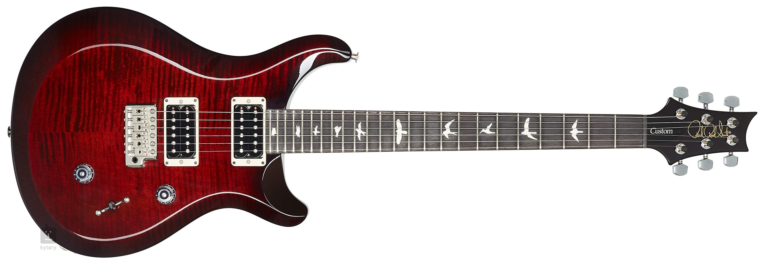 prs se custom 24 red burst