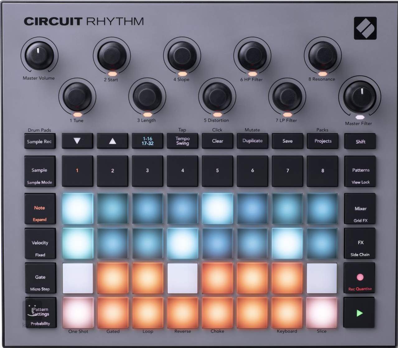 NOVATION CIRCUIT RHYTHM (opened) Music Production Station