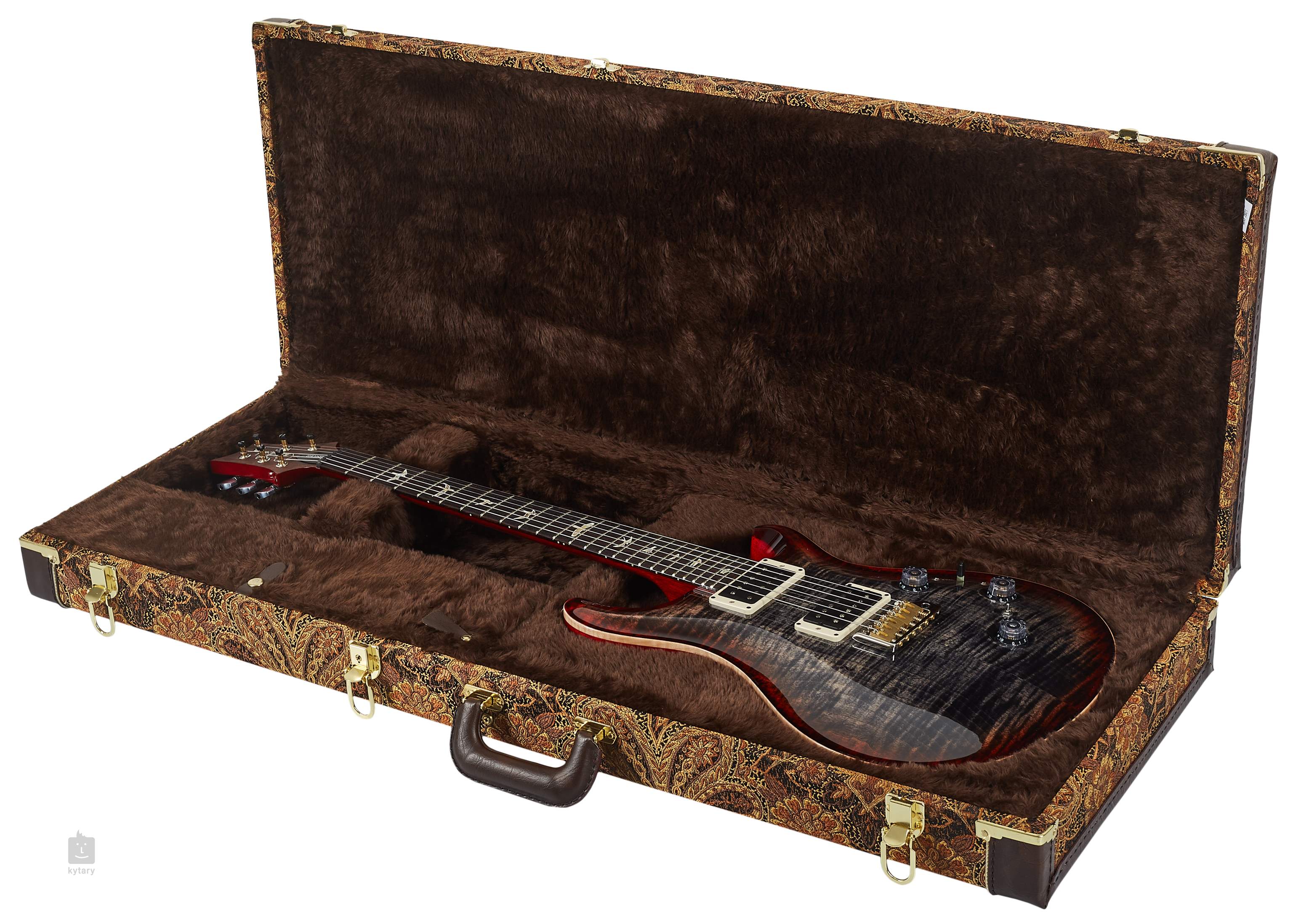 PRS MultiFit Hard Case, Brown Paisley, Brown Interior Electric Guitar
