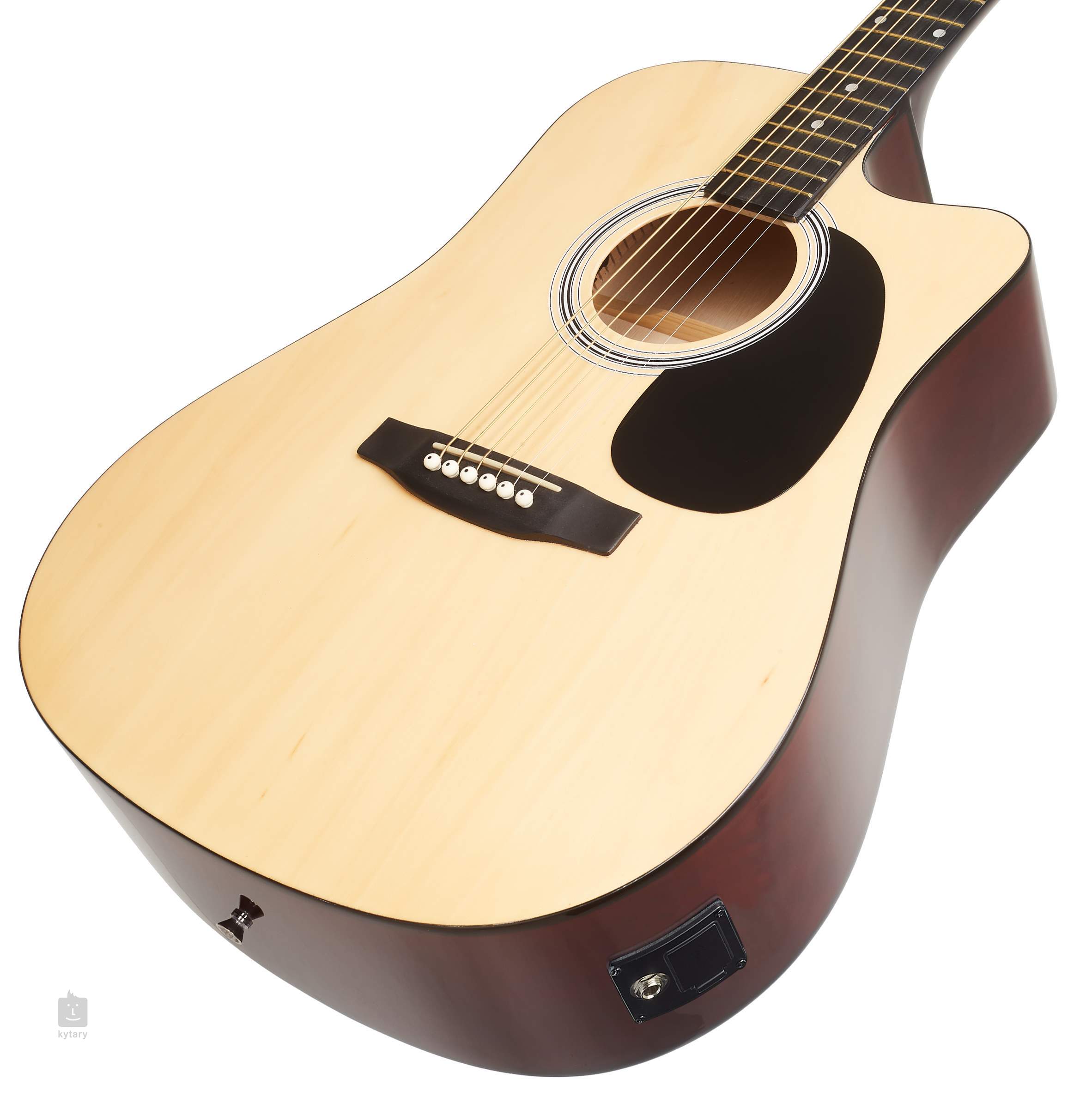 Fender SQ Guitare Electro-Acoustique – SA-105CE – Naturel
