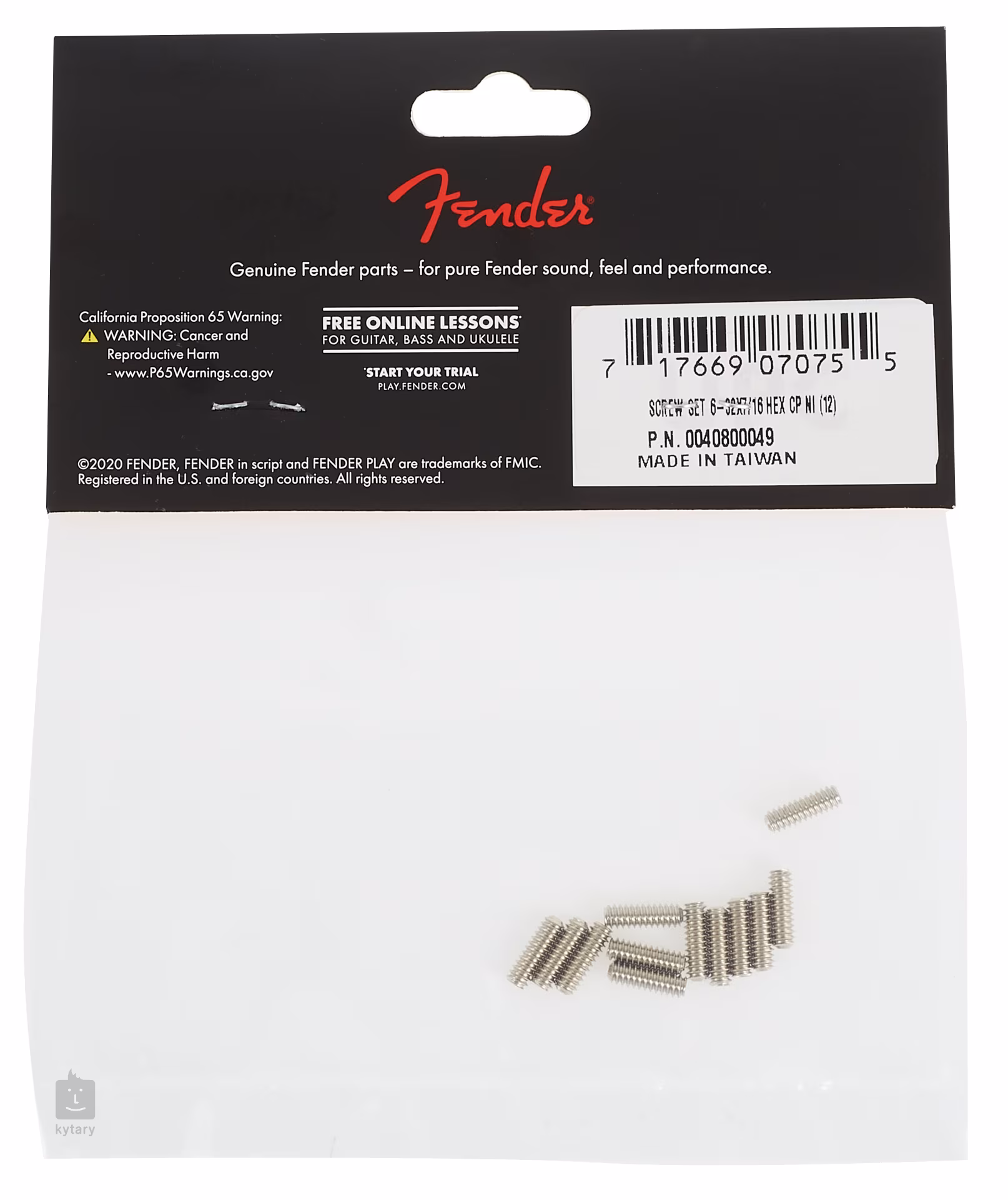FENDER Standard Series Bass Bridge Saddle Height Adjustment Screws