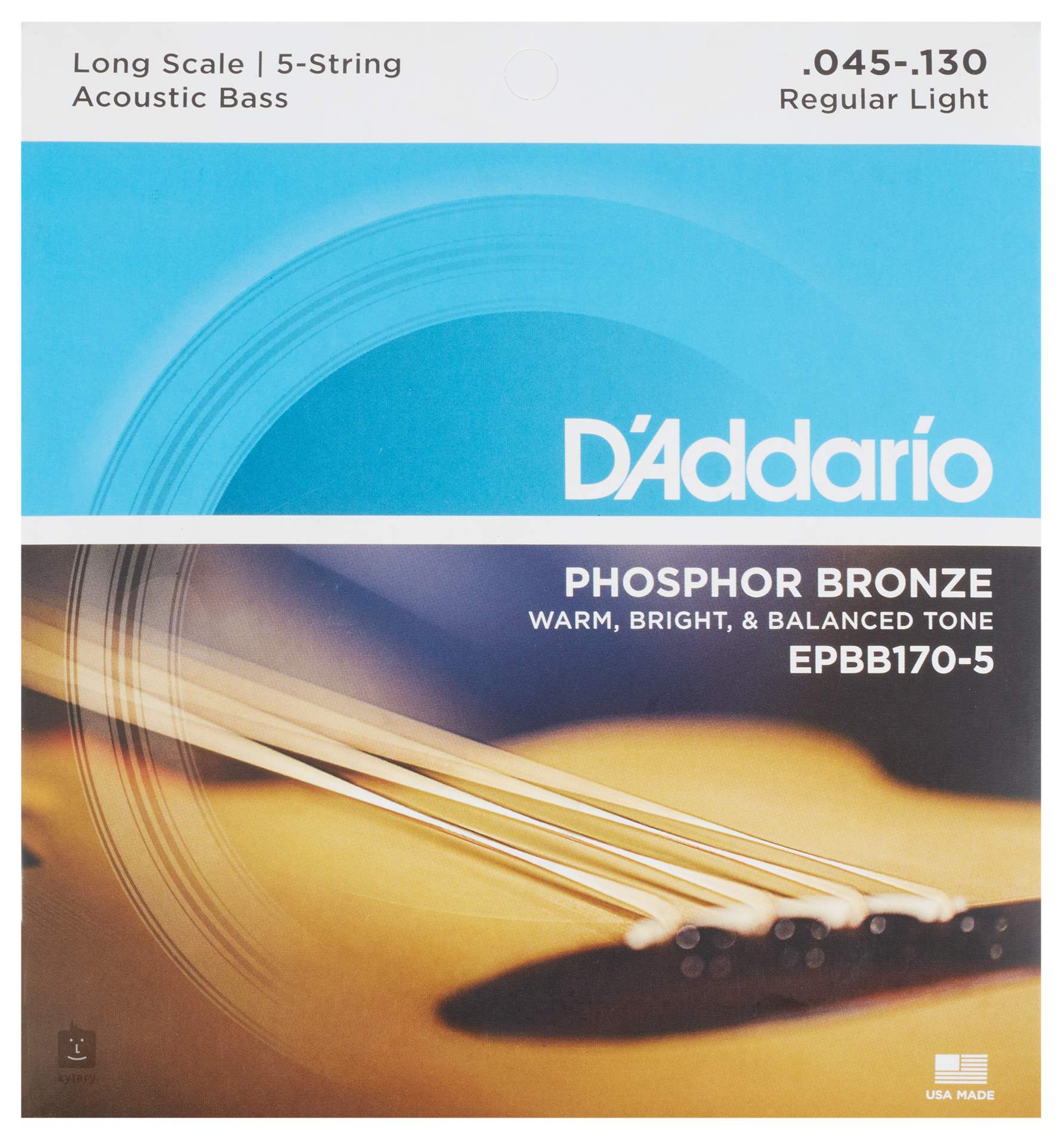 legemliggøre Høne kost D'ADDARIO EPBB170-5 Acoustic 5-String Bass Guitar Strings