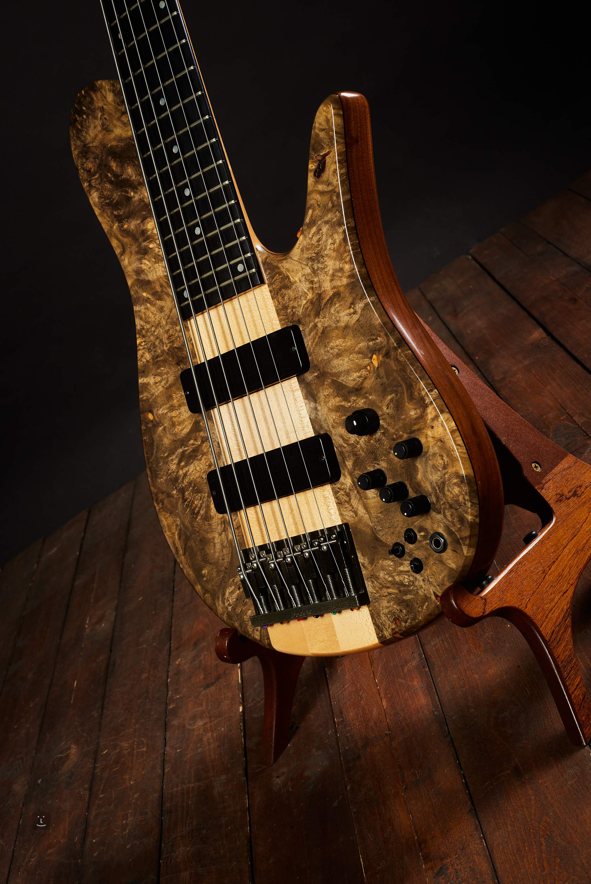 エレキベースFodera Imperial MG Buckeye Burl Top 2010 - エレキベース