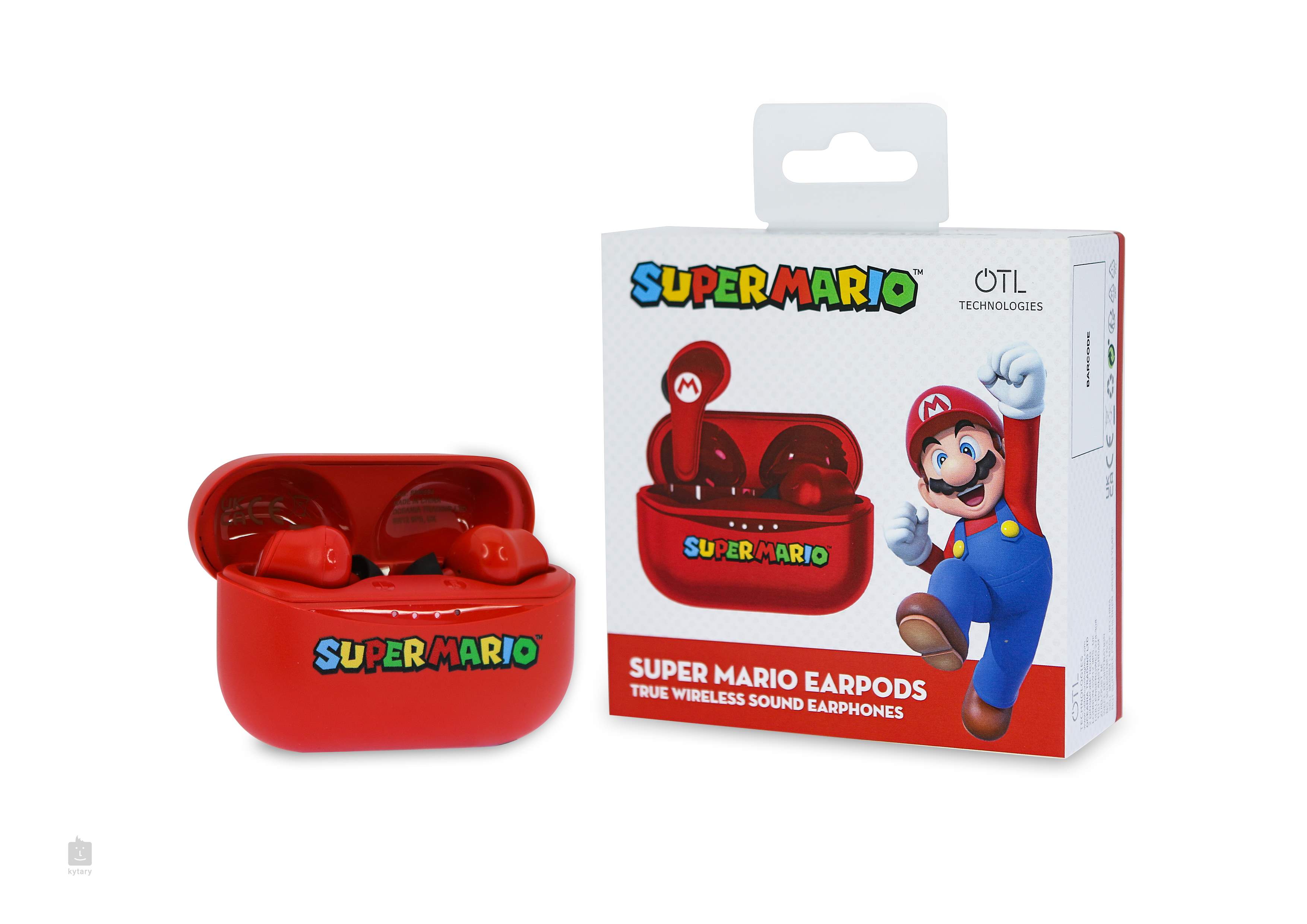 OTL Super Mario Red TWS Earpods Wireless Headphones Kytary.ie