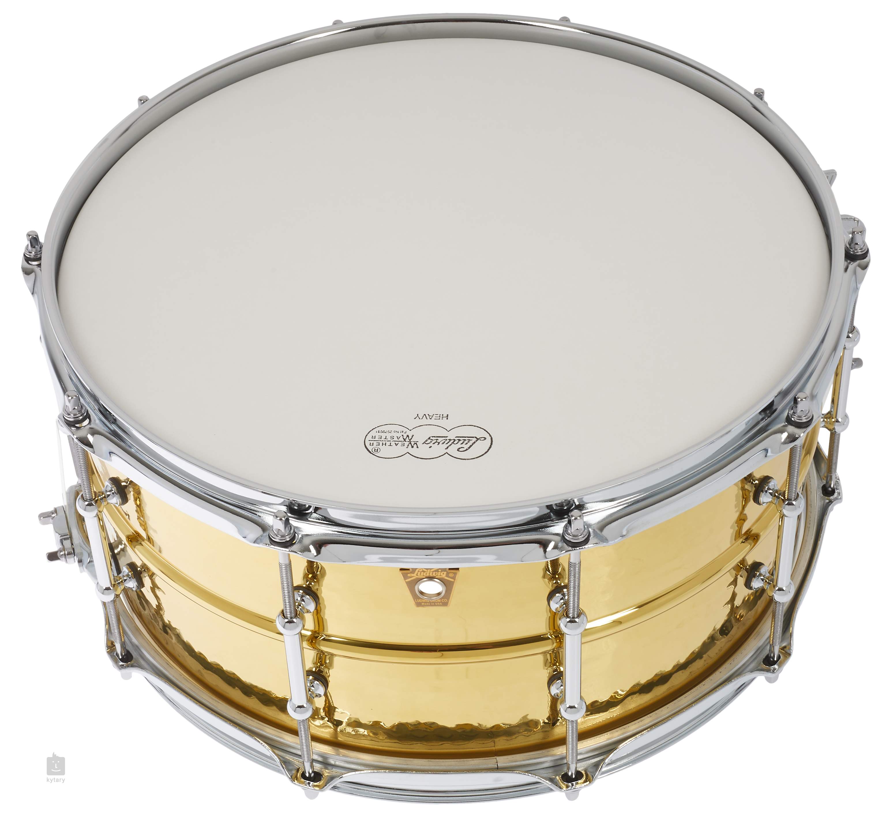 Ludwig USA Hammered Brass 5 x 14 Seamless Snare Drum