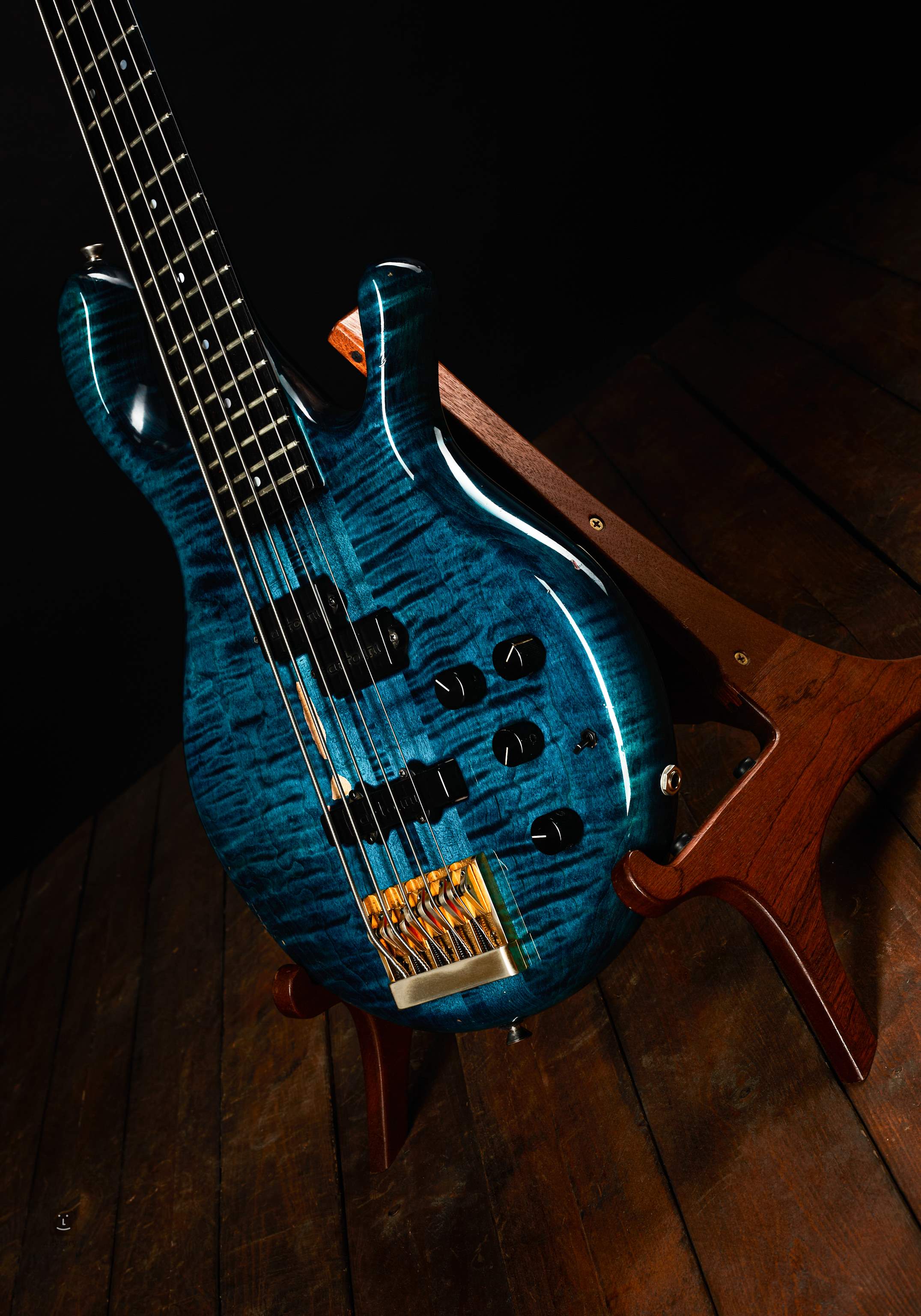 PEDULLA Signature MVP-5 Blue Electric Bass Guitar