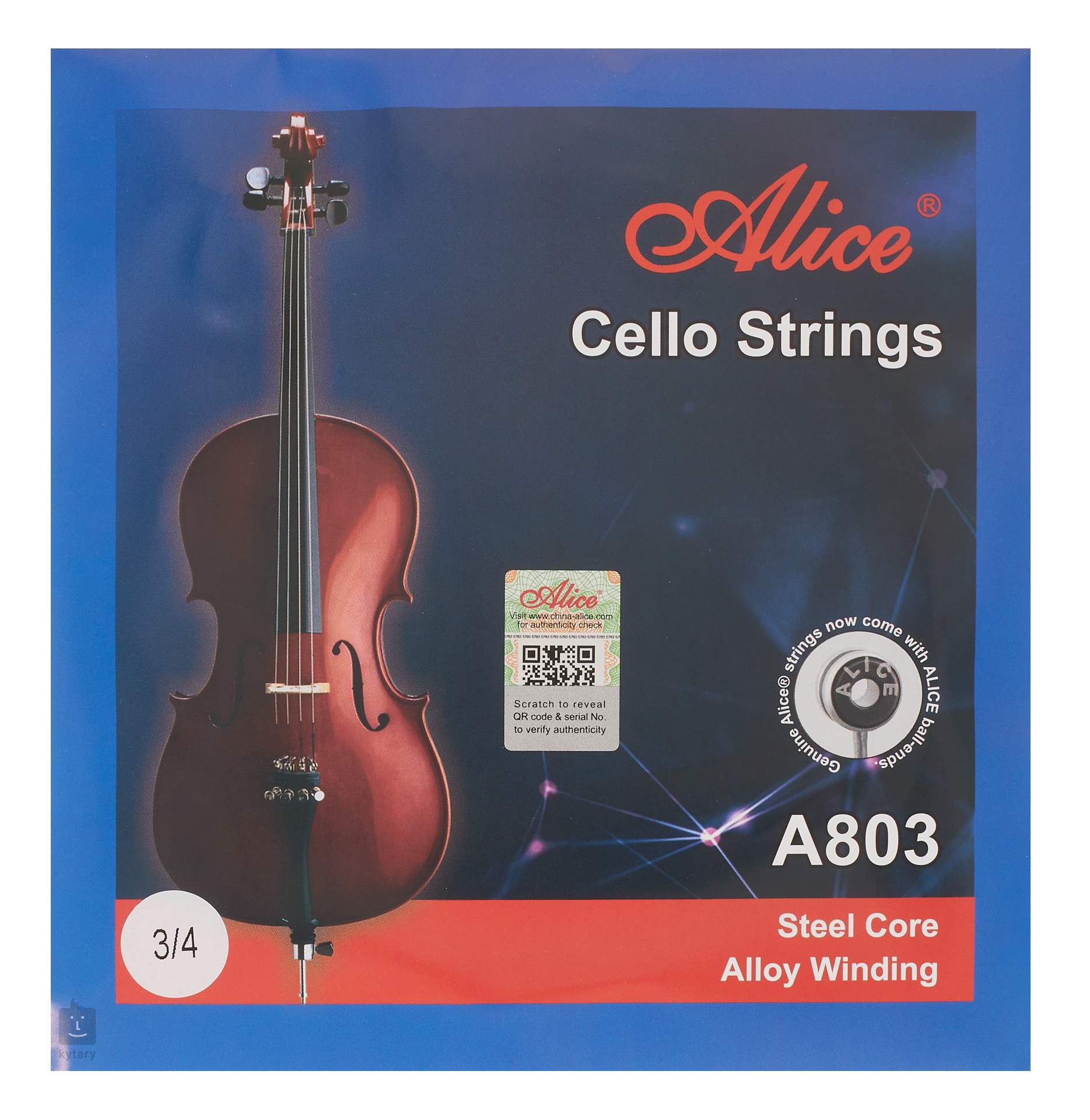 ALICE A803 Basic Cello Strings 3/4 Violoncello Strings Kytary.ie