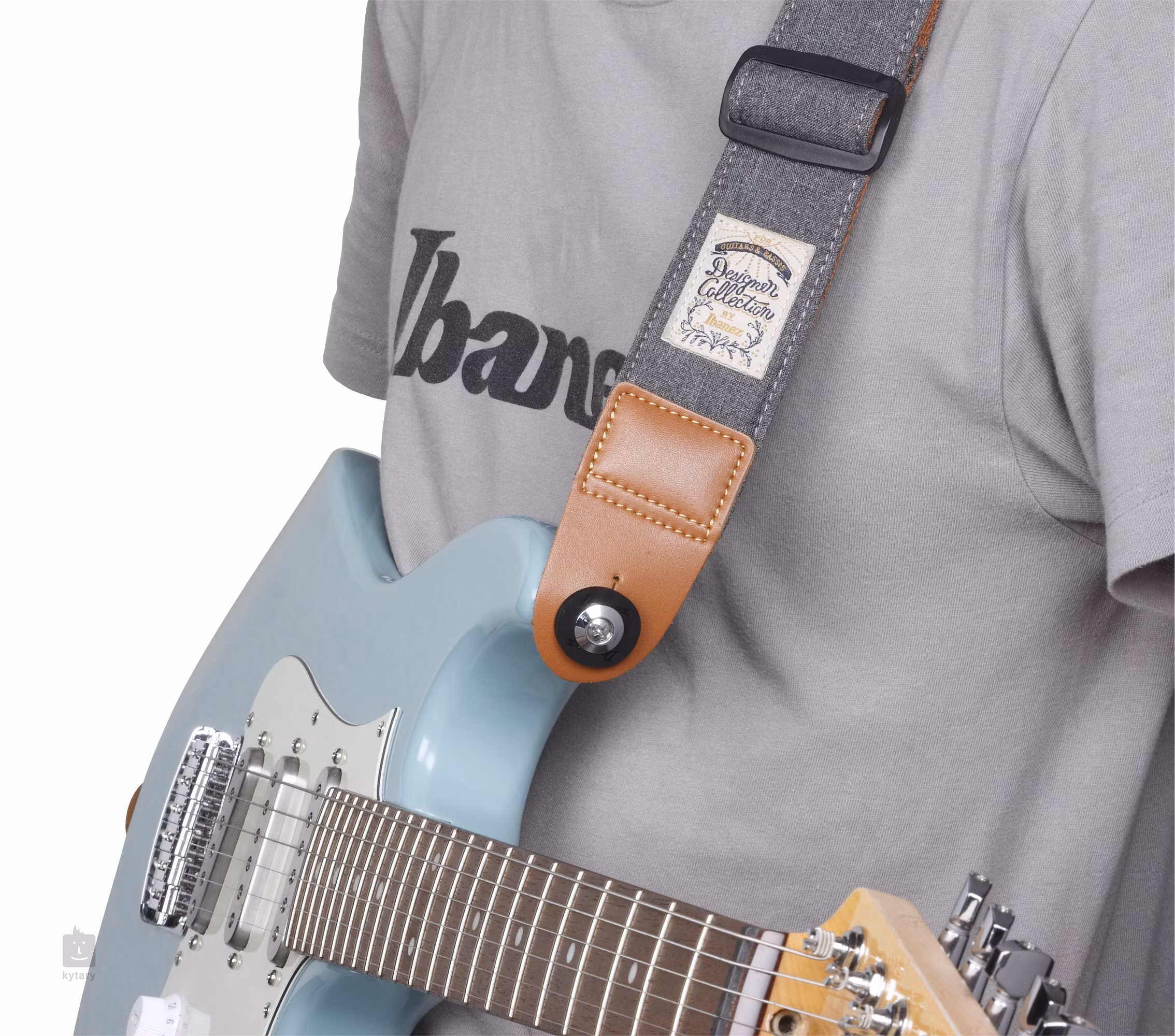 IBANEZ ISB4BK Silicone Strap Block Strap Locks Kytary.ie