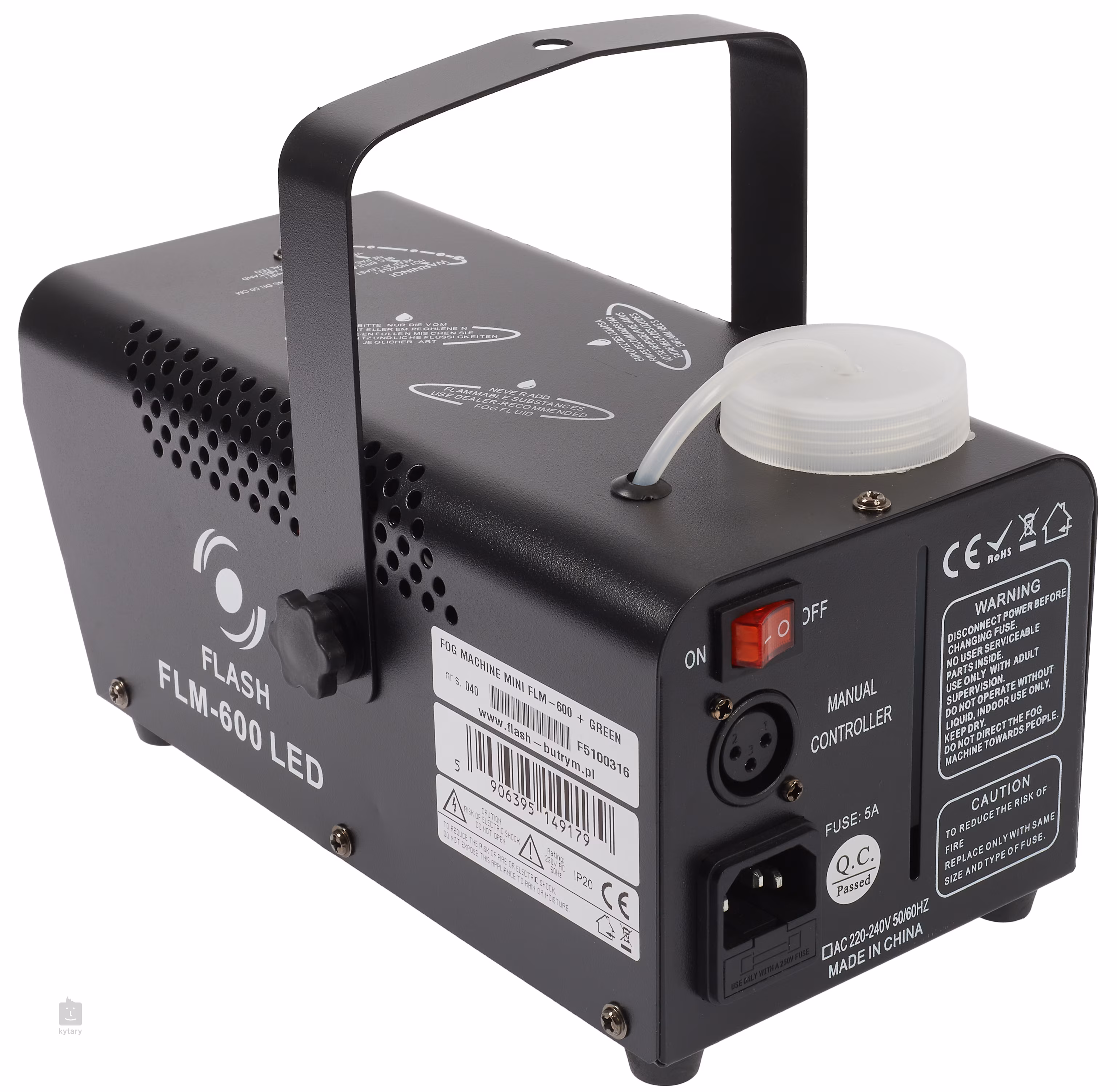 FLASH FLM600 MINI FOG MACHINE + GREEN Fog Machine Kytary.ie