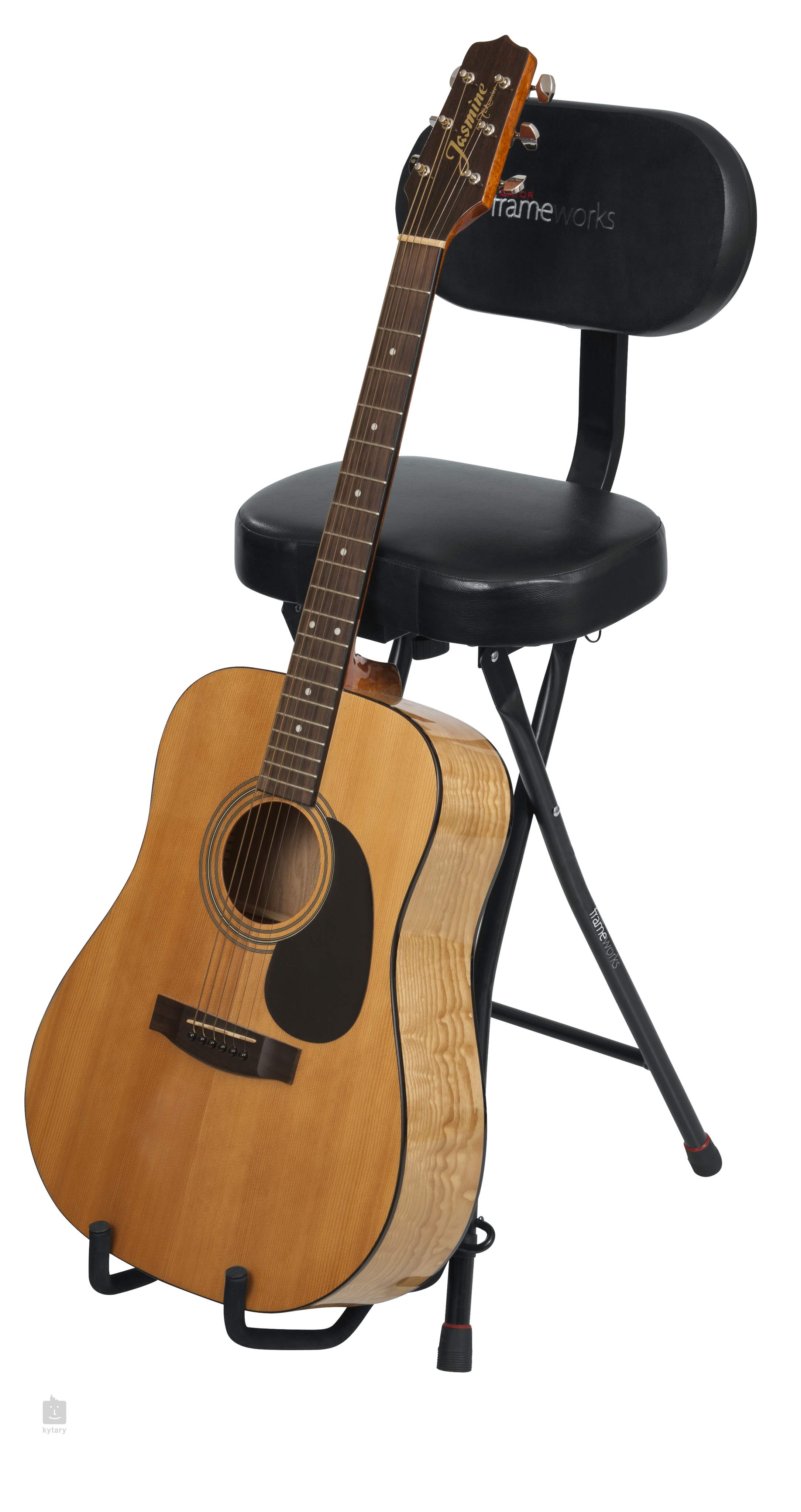 Kinsman KGS Dual Guitarist Stool Seat Musician Band Guitar Support