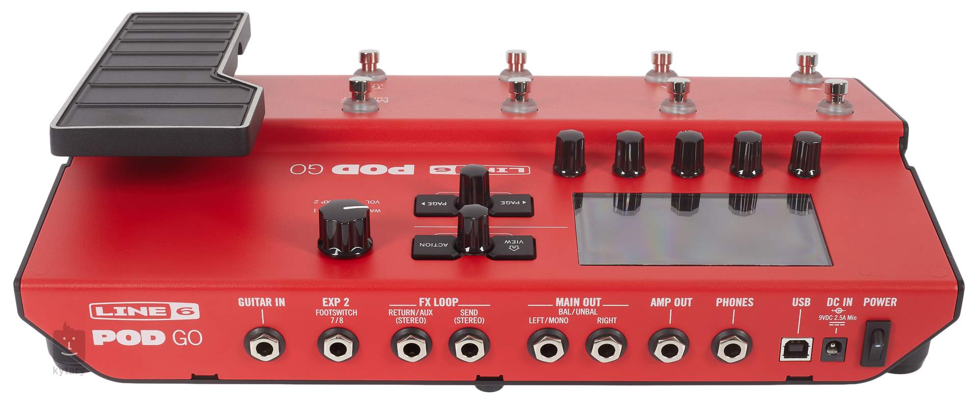 LINE 6 POD GO Limited Edition Red Guitar Multi-Effect | Kytary.ie